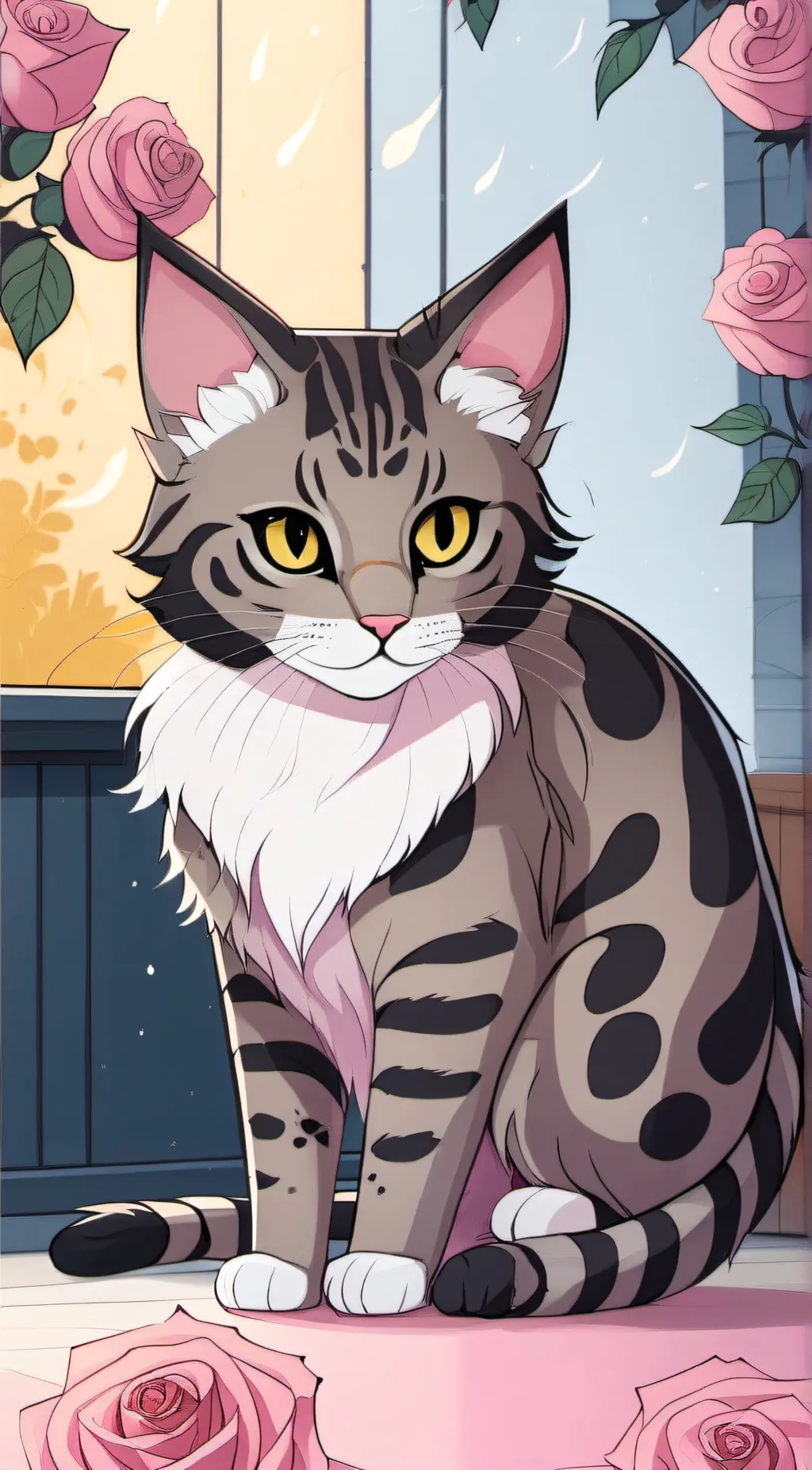 ai character: rosey background