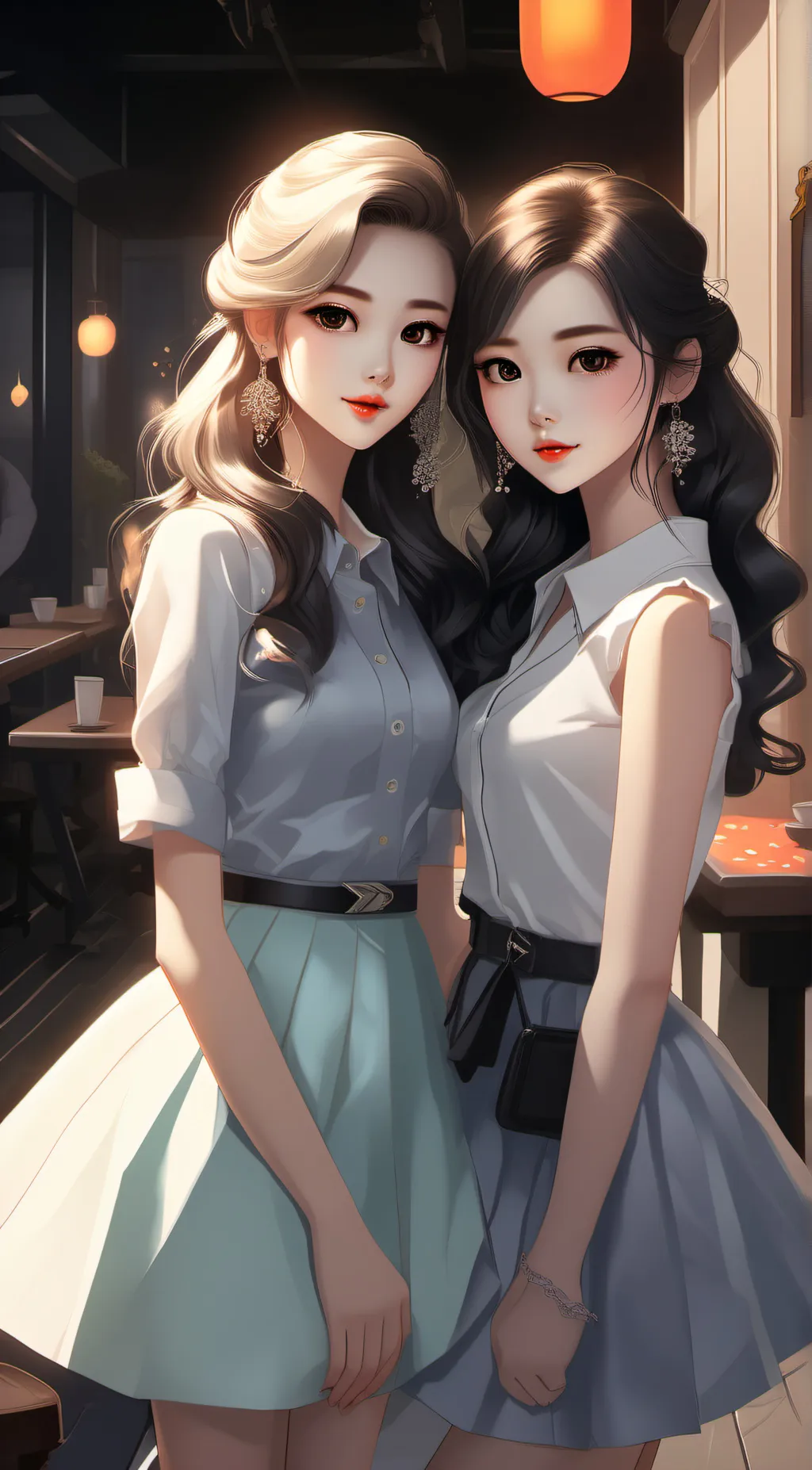 ai character: Charlie & Cassidy  background