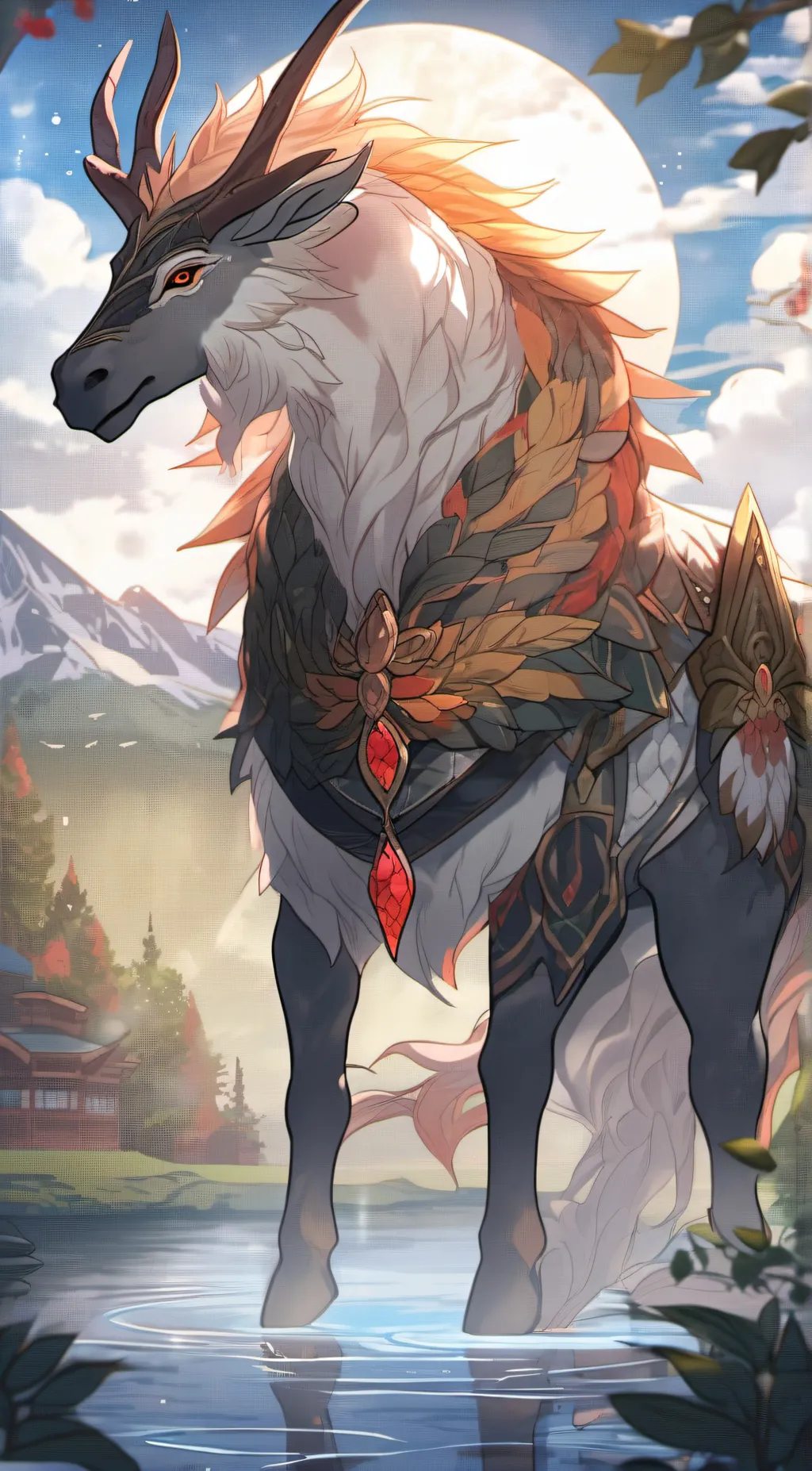 ai character: smart creature  background