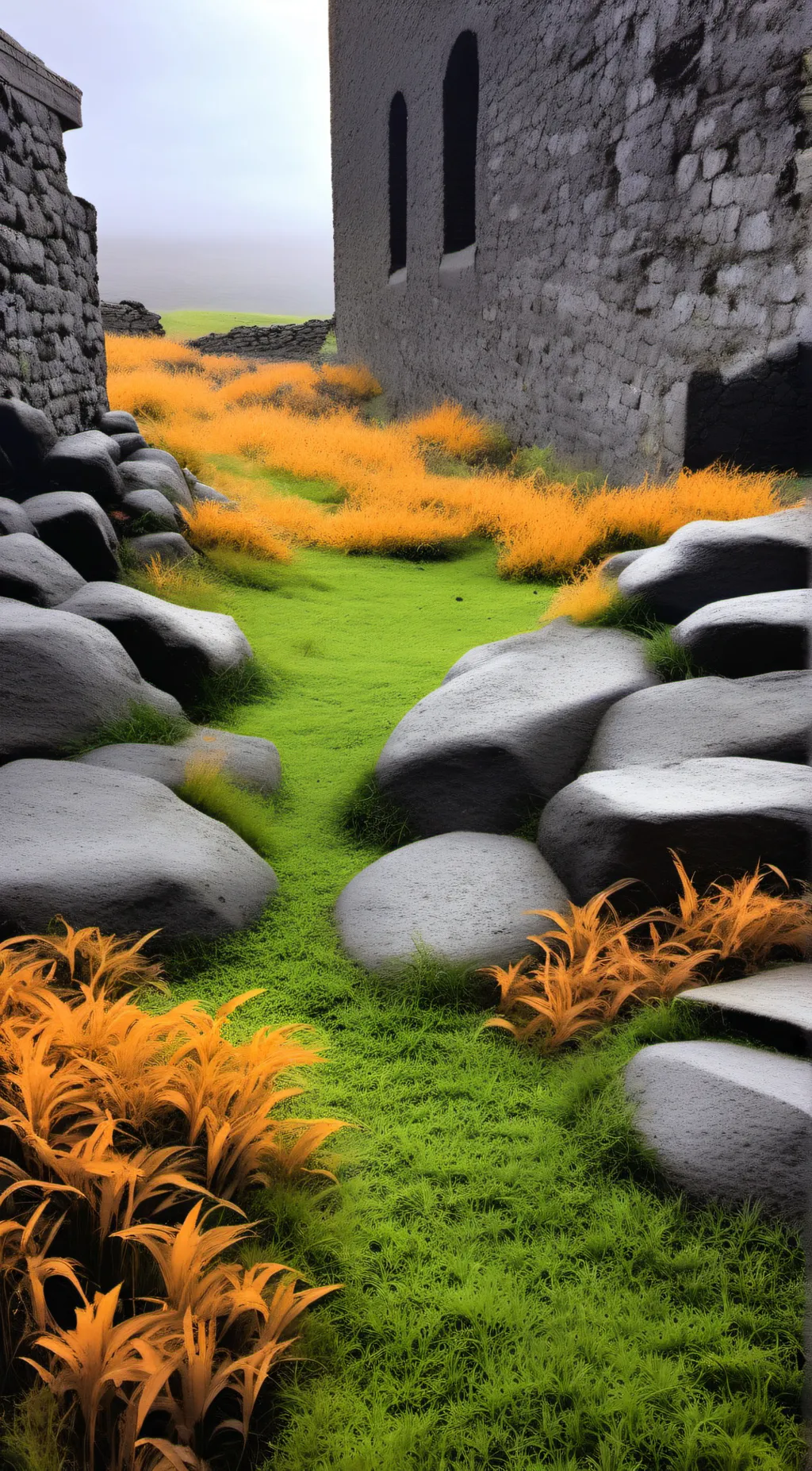 ai character: grass background