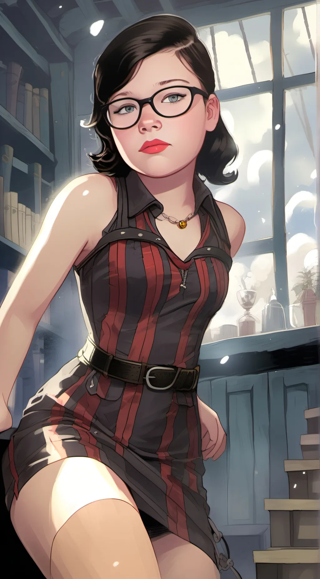 ai character: Luna  background