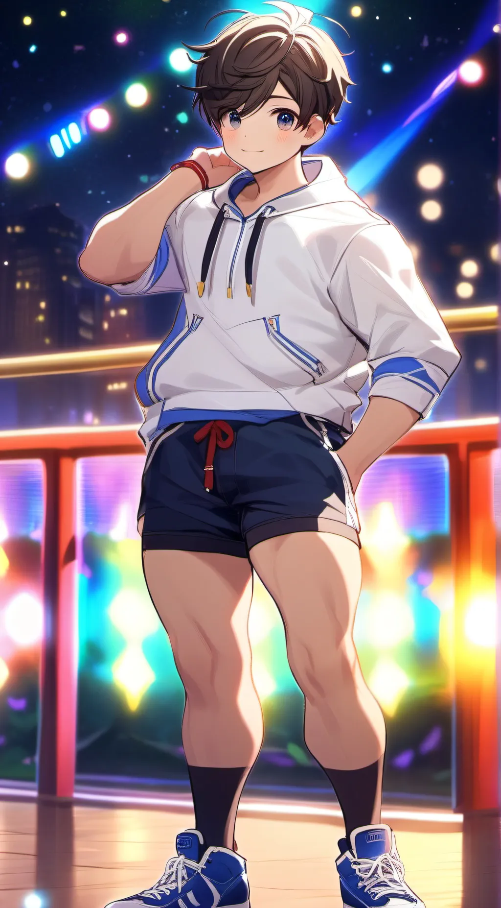 ai character: Emma cute student  background