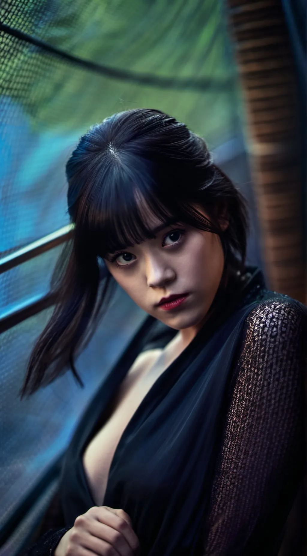 ai character: Wednesday background