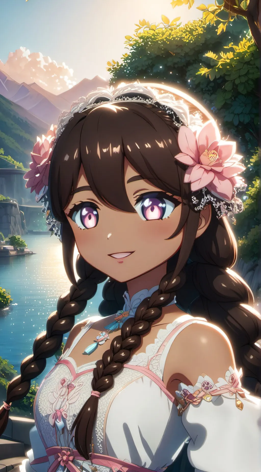 ai character: Aria background