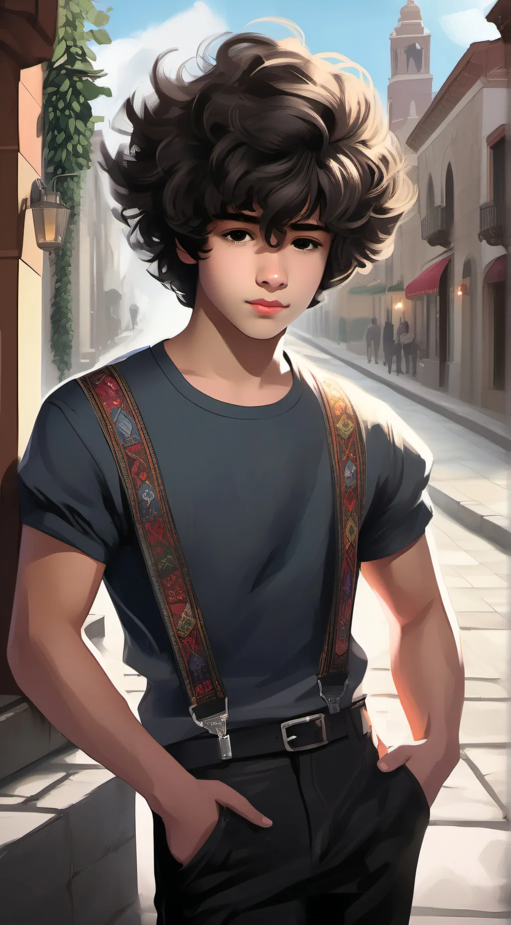 ai character: ruben garica  background