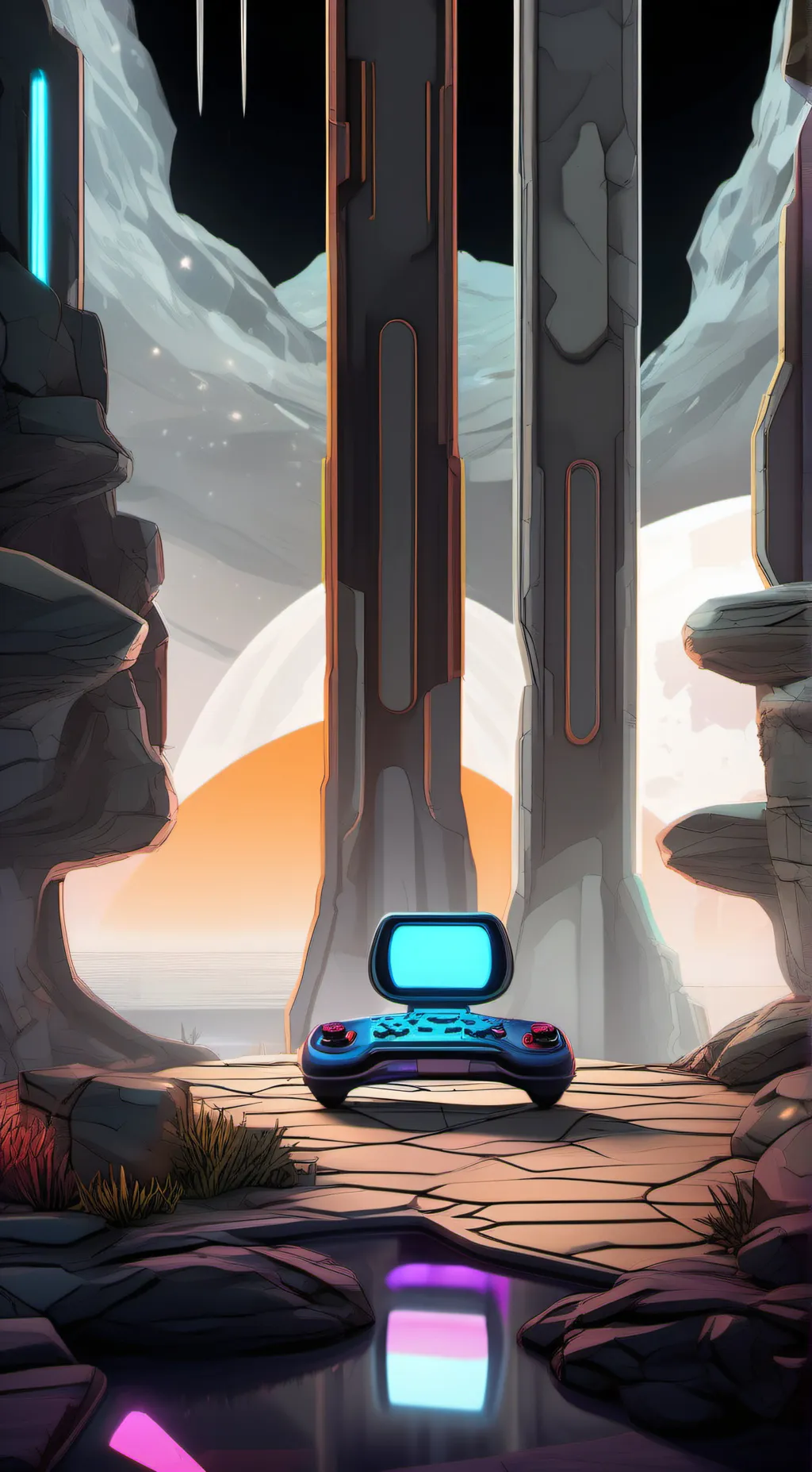 ai character: HEAVEN SAYS background