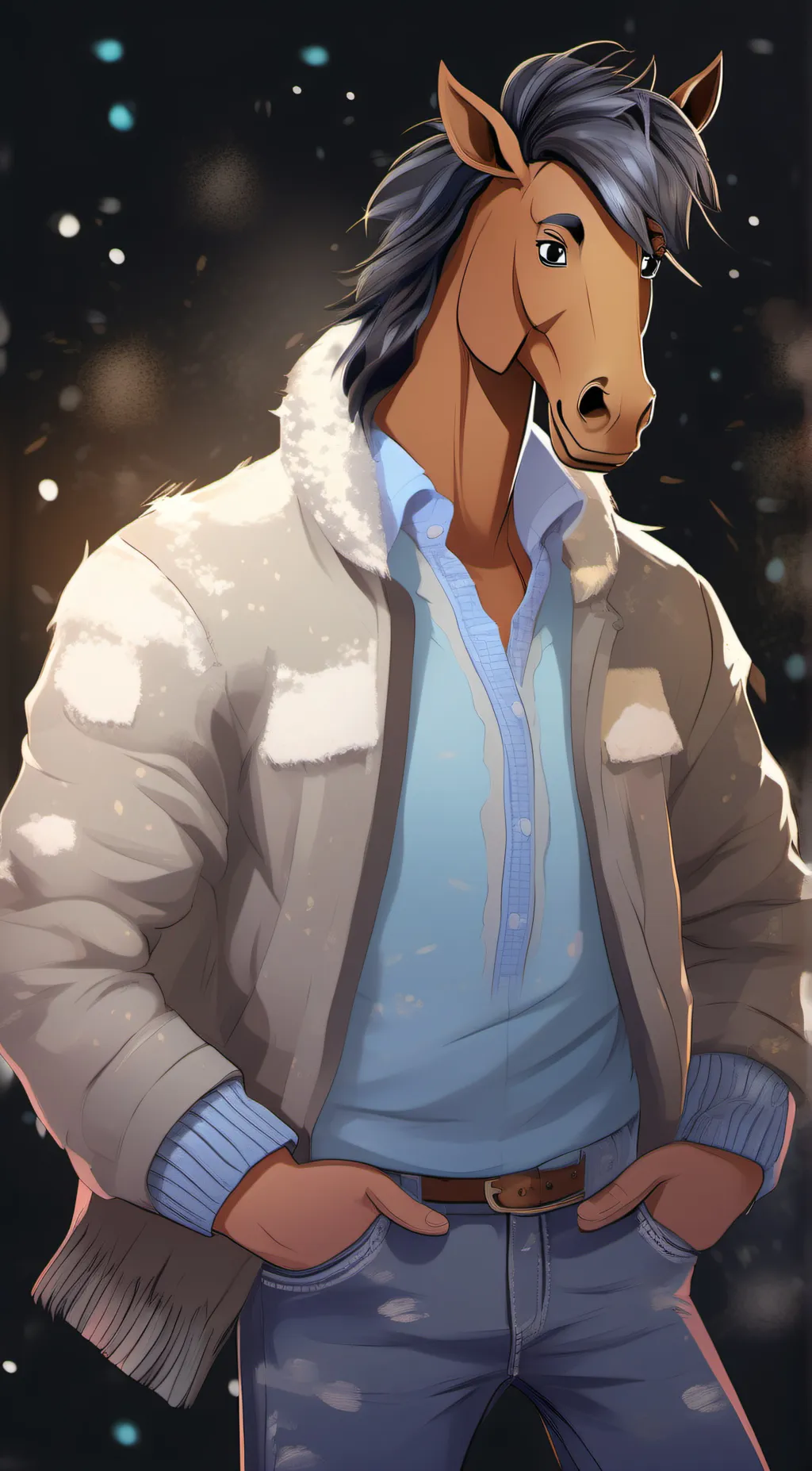 ai character: BoJack Horseman  background
