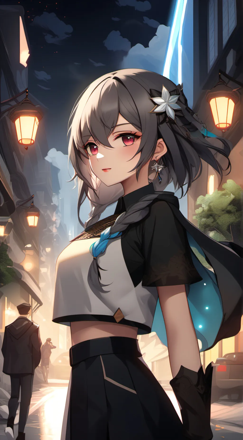 ai character: my girlfriend  background