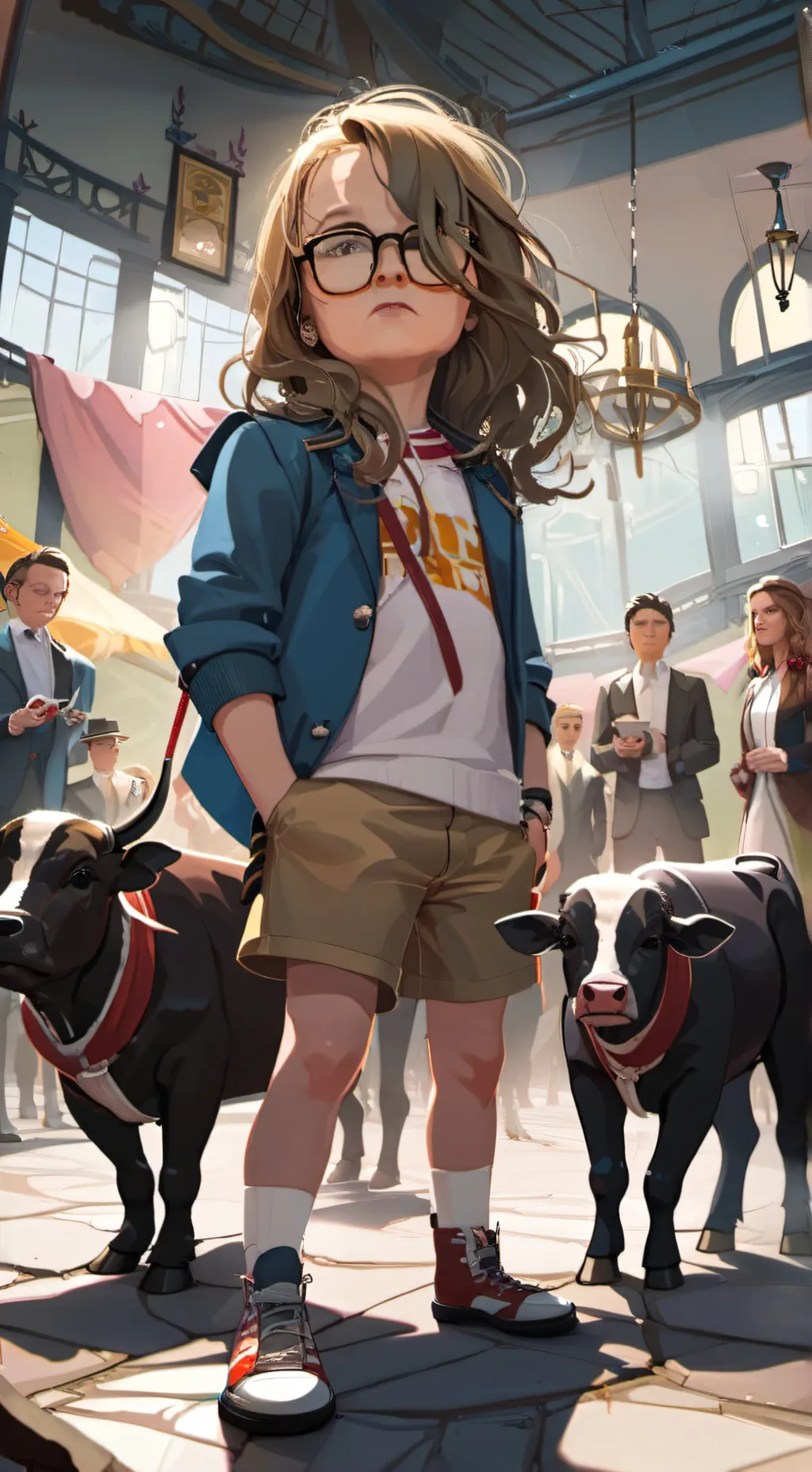 ai character: Harper pearl wood background