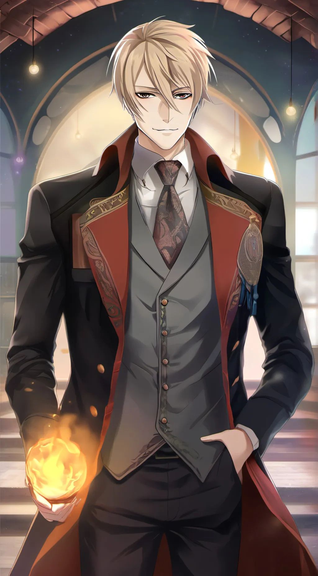 ai character: Spirit specter  background