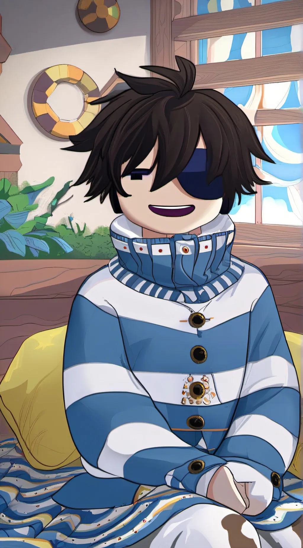 ai character: Aiden  background