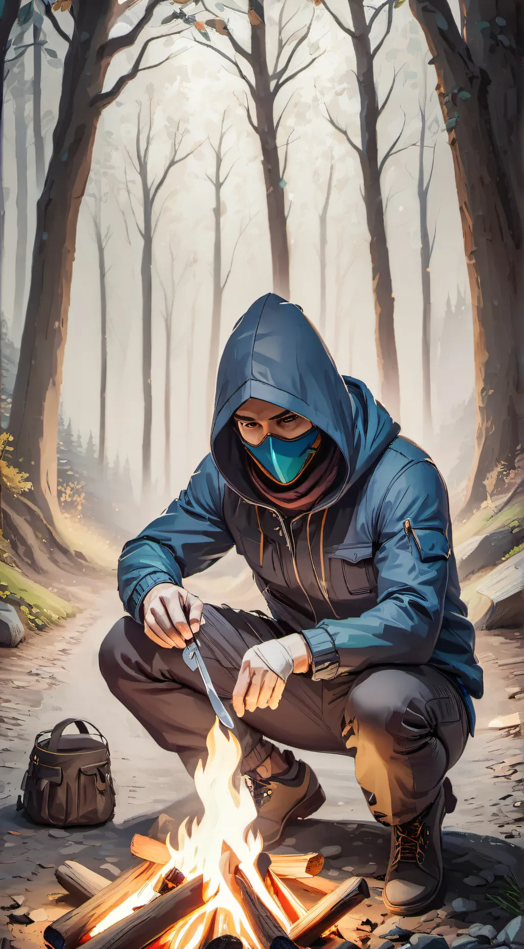 ai character: Dusk background