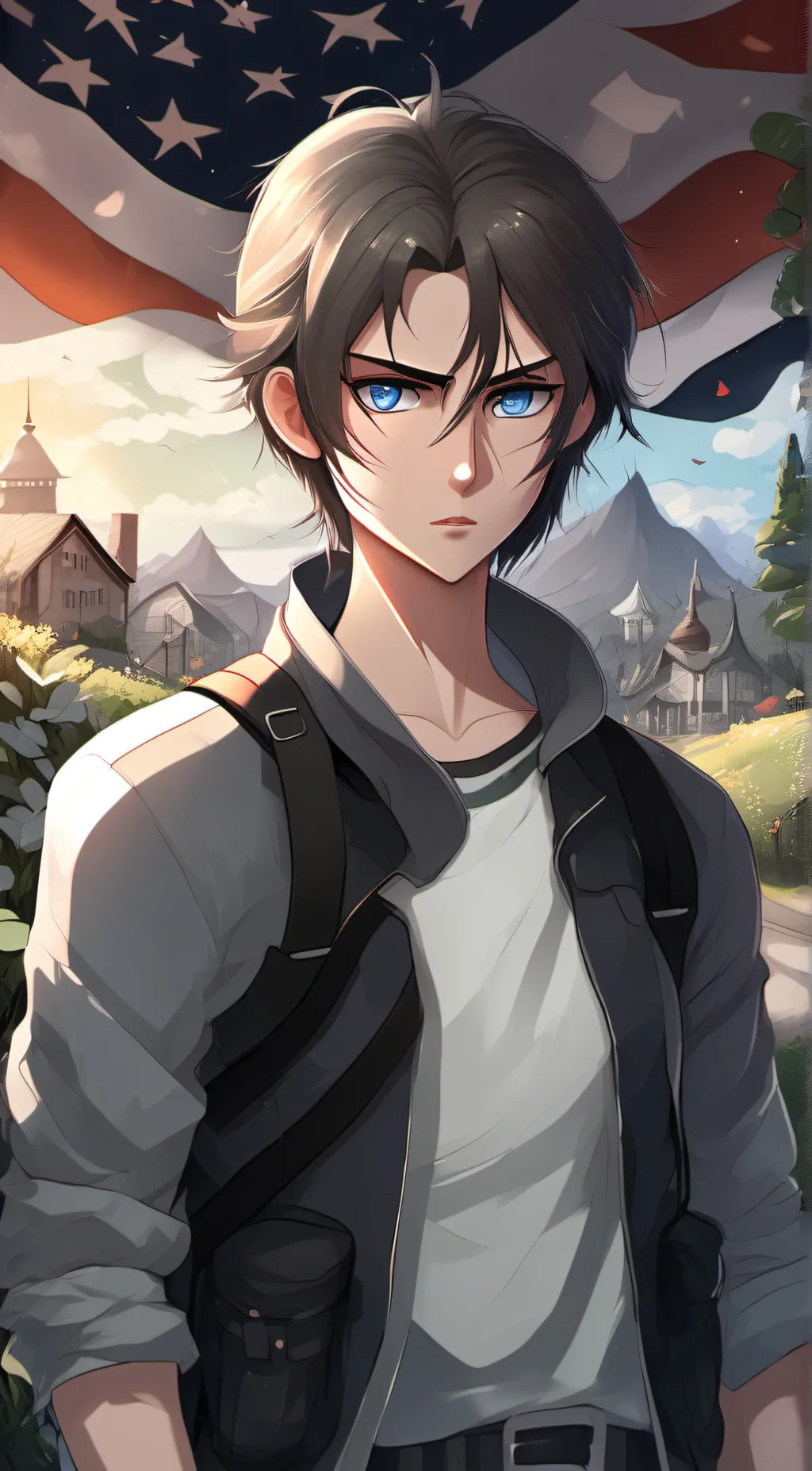 ai character: eren yaeger  background