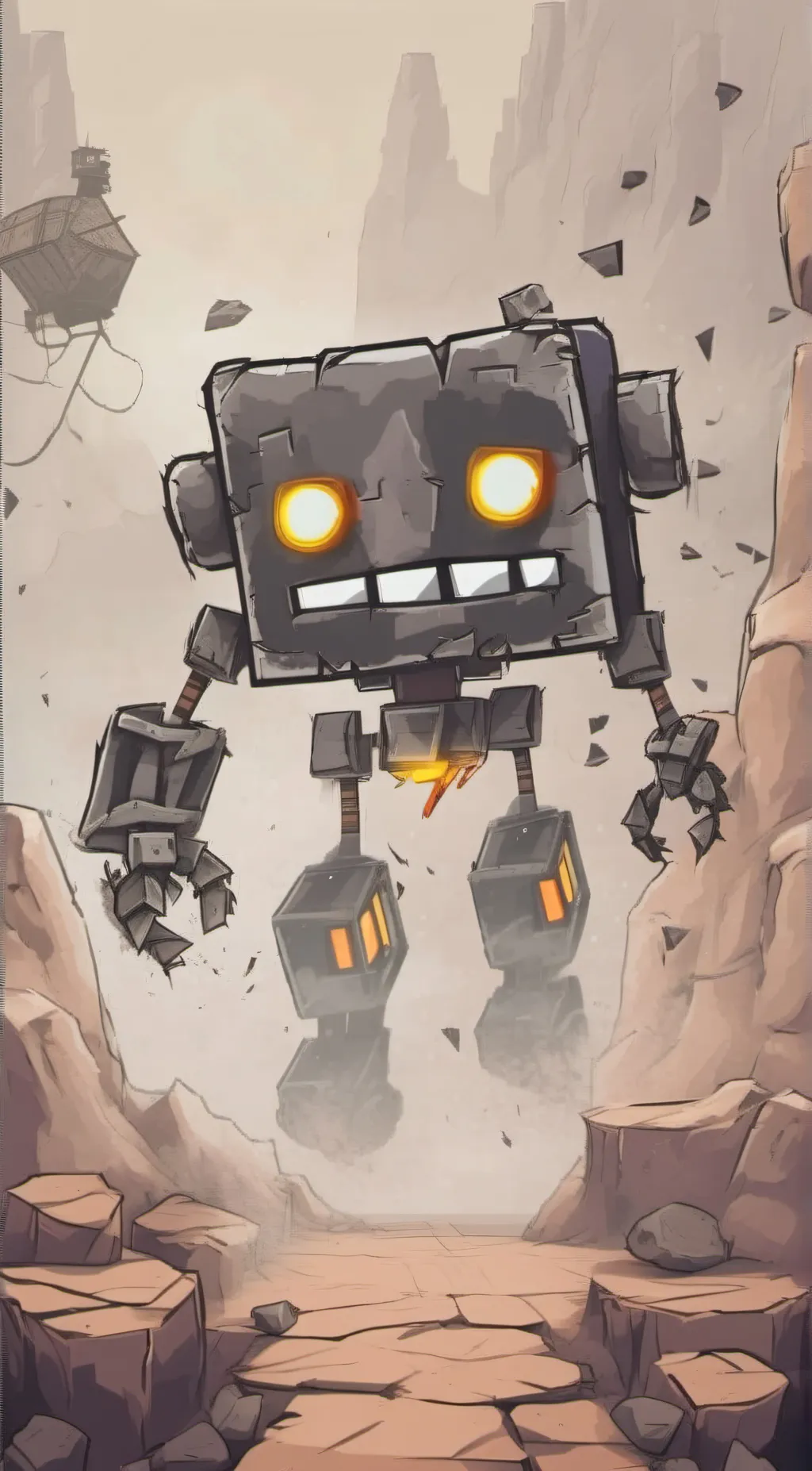 ai character: Gd robot mode background