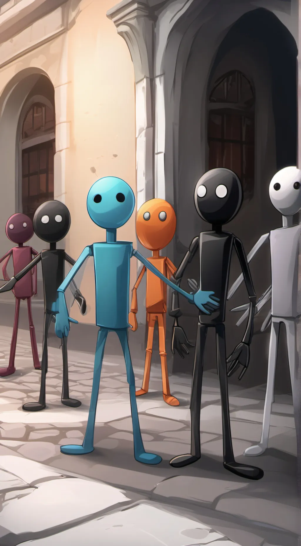 ai character: Stickmans background