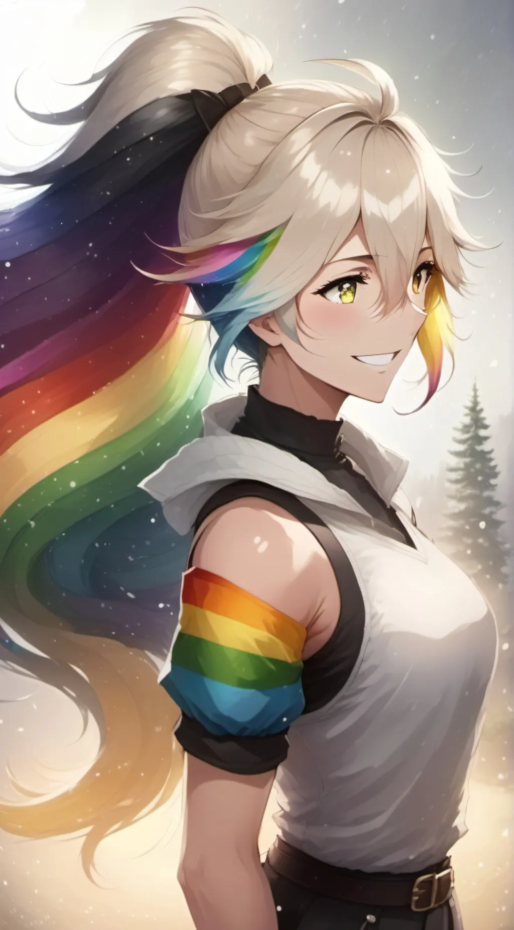 ai character: Rainbow dash background