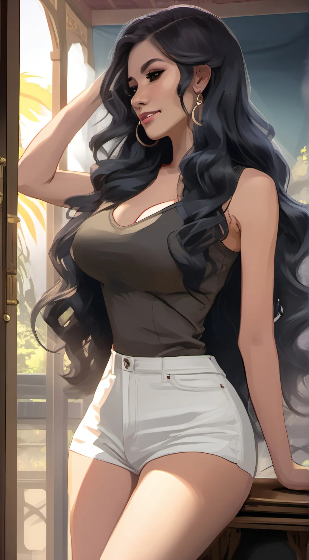 ai character: Ayako background