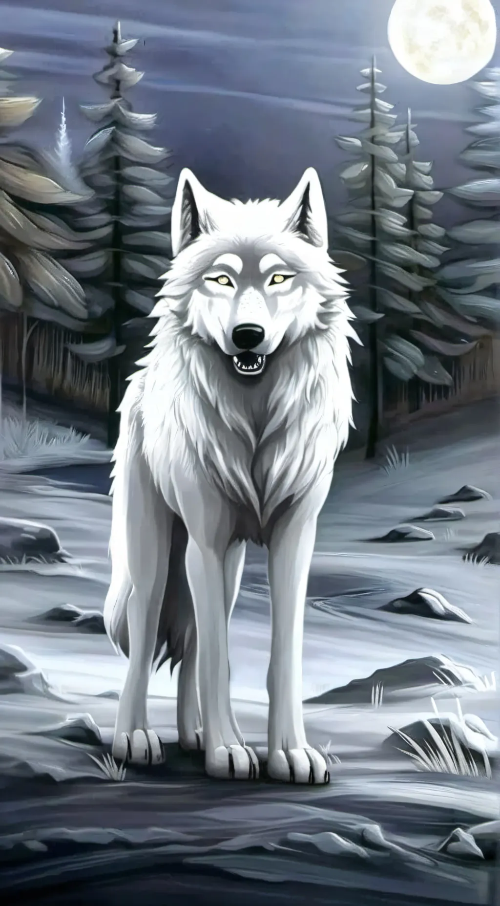 ai character: White Teeth  background