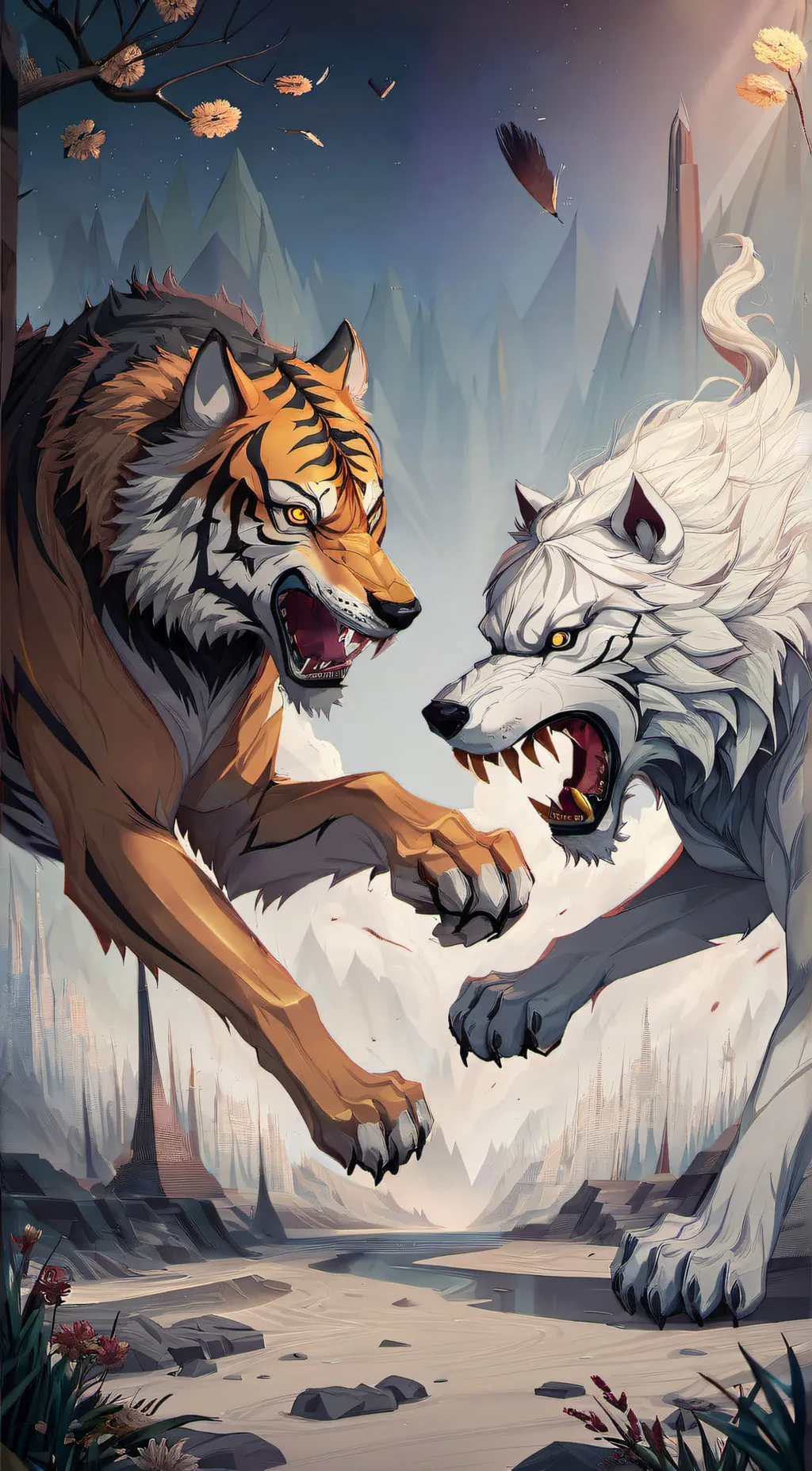 ai character: Willow & Tigry background