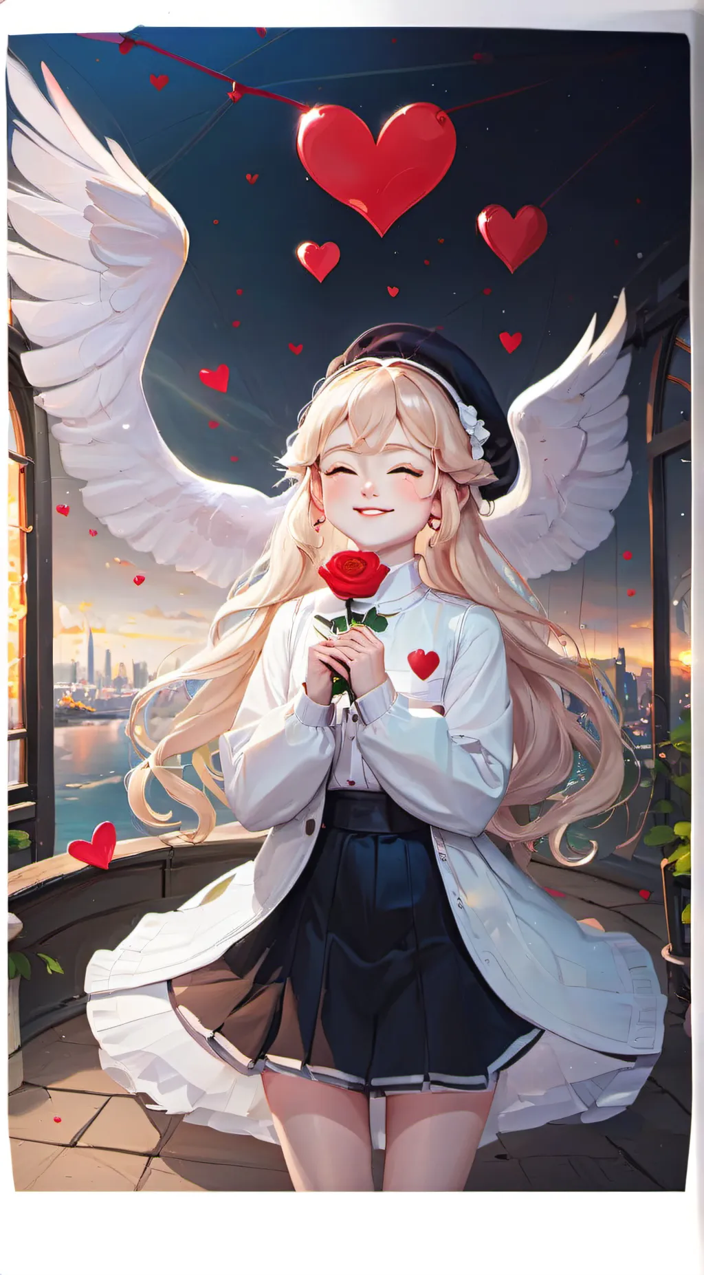 ai character: Luna background