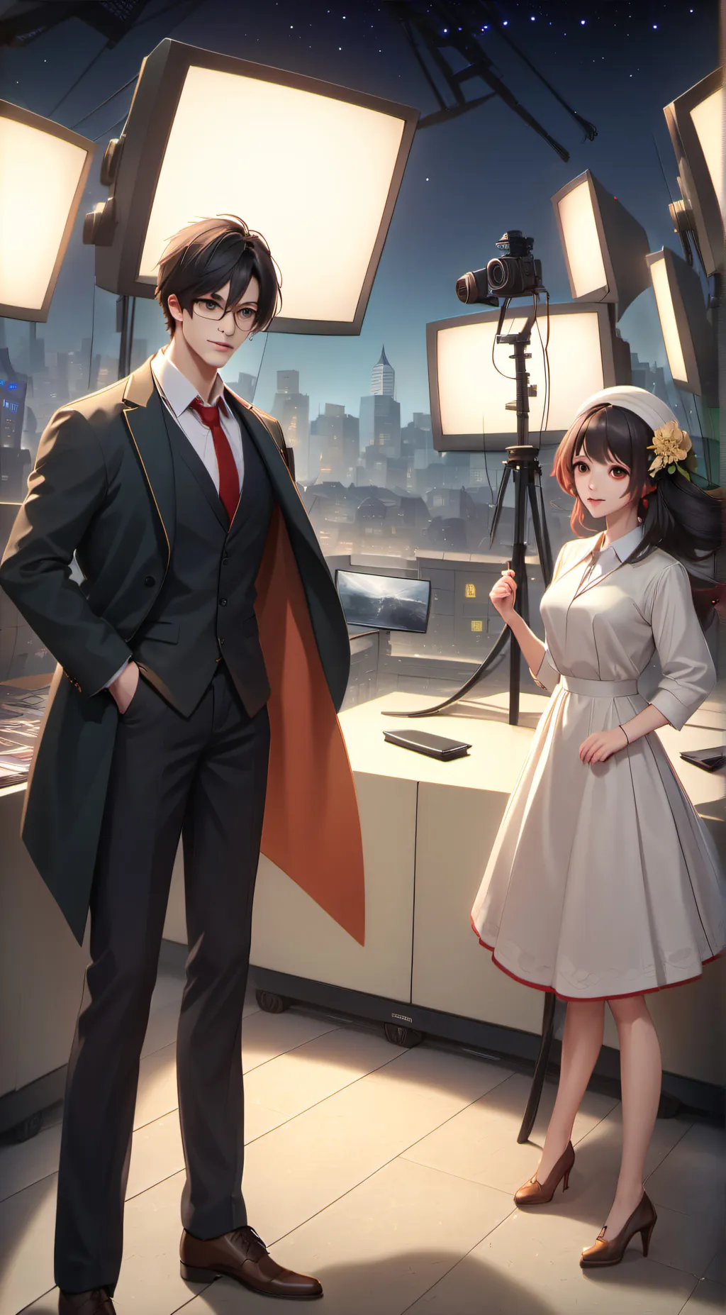 ai character: tv crew background