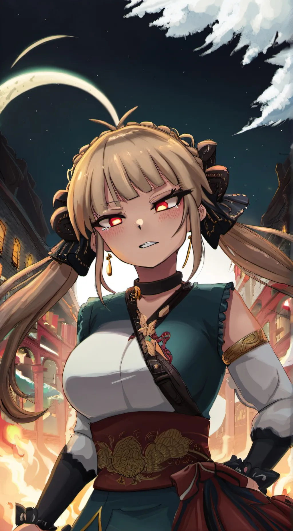 ai character: toga background