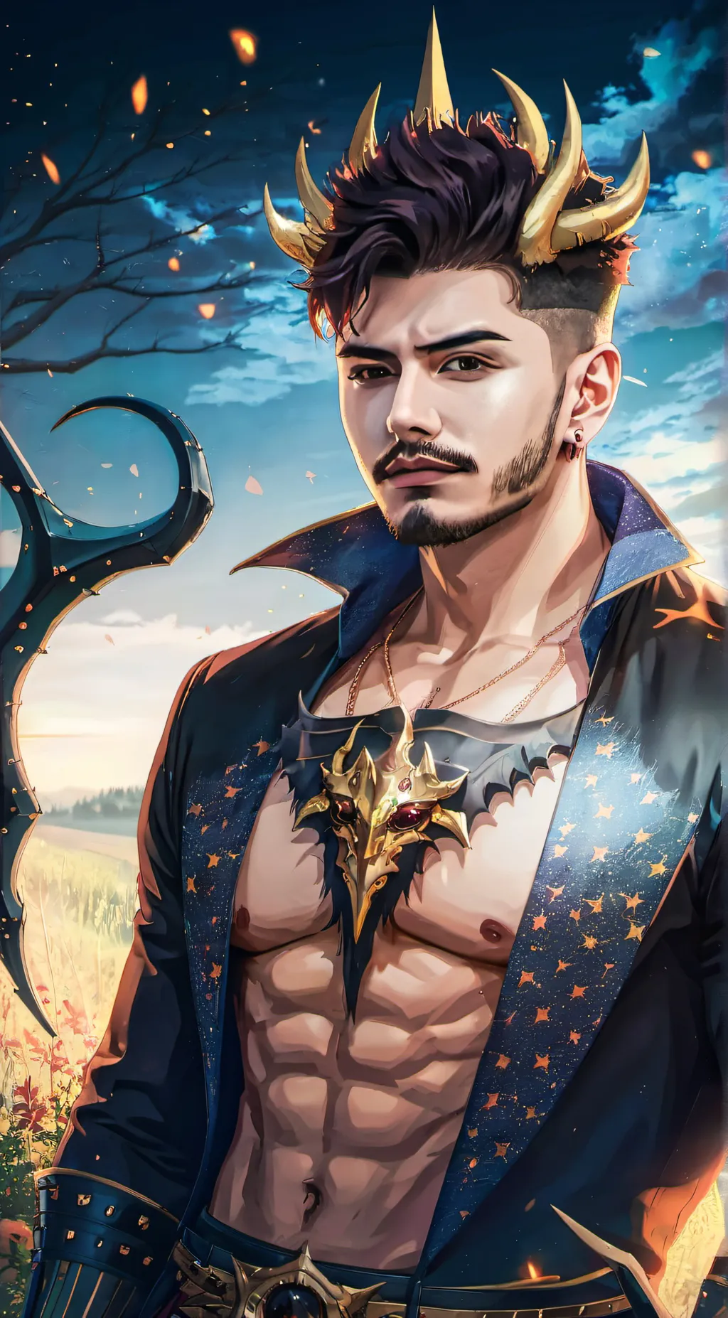 ai character: Zane  background