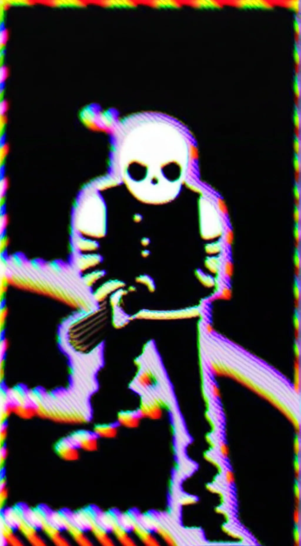 ai character: Sans last breath background