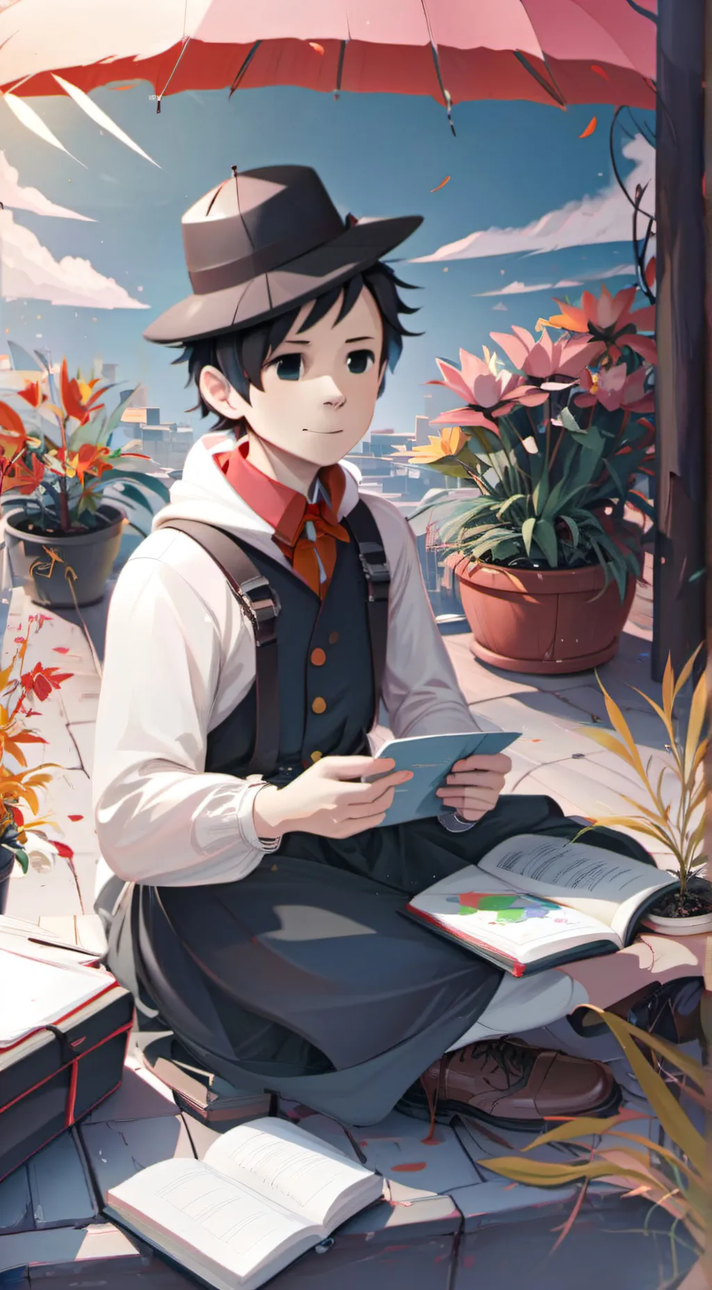 ai character: hi background