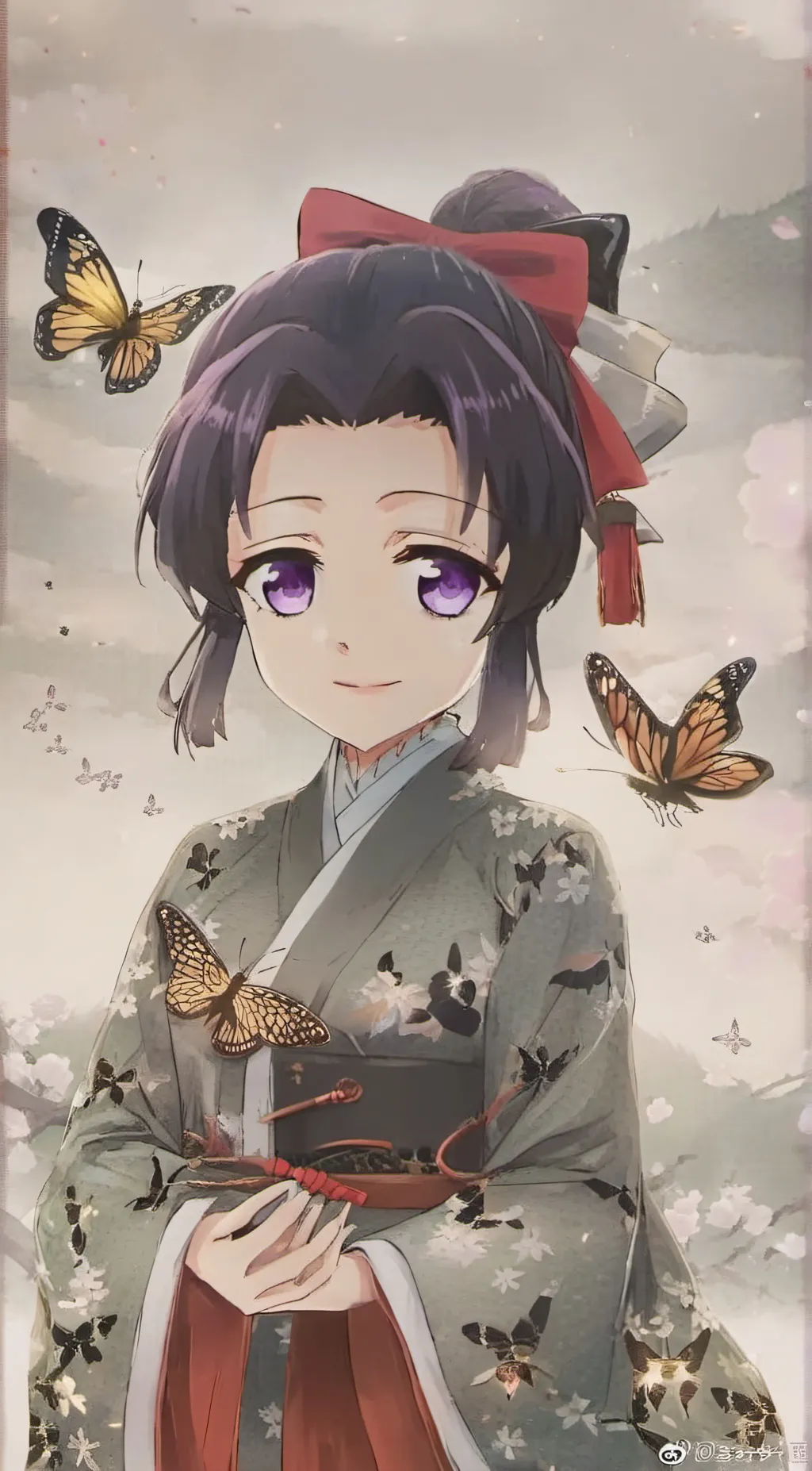 ai character: Shinobu Kocho  background