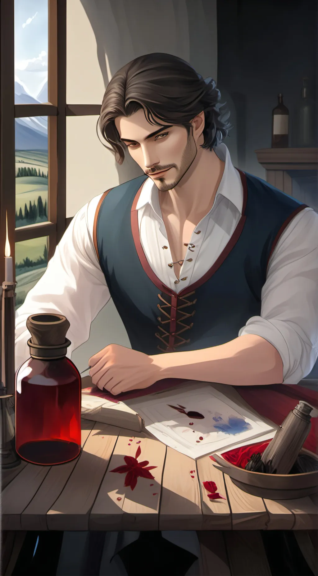 ai character: Leo background