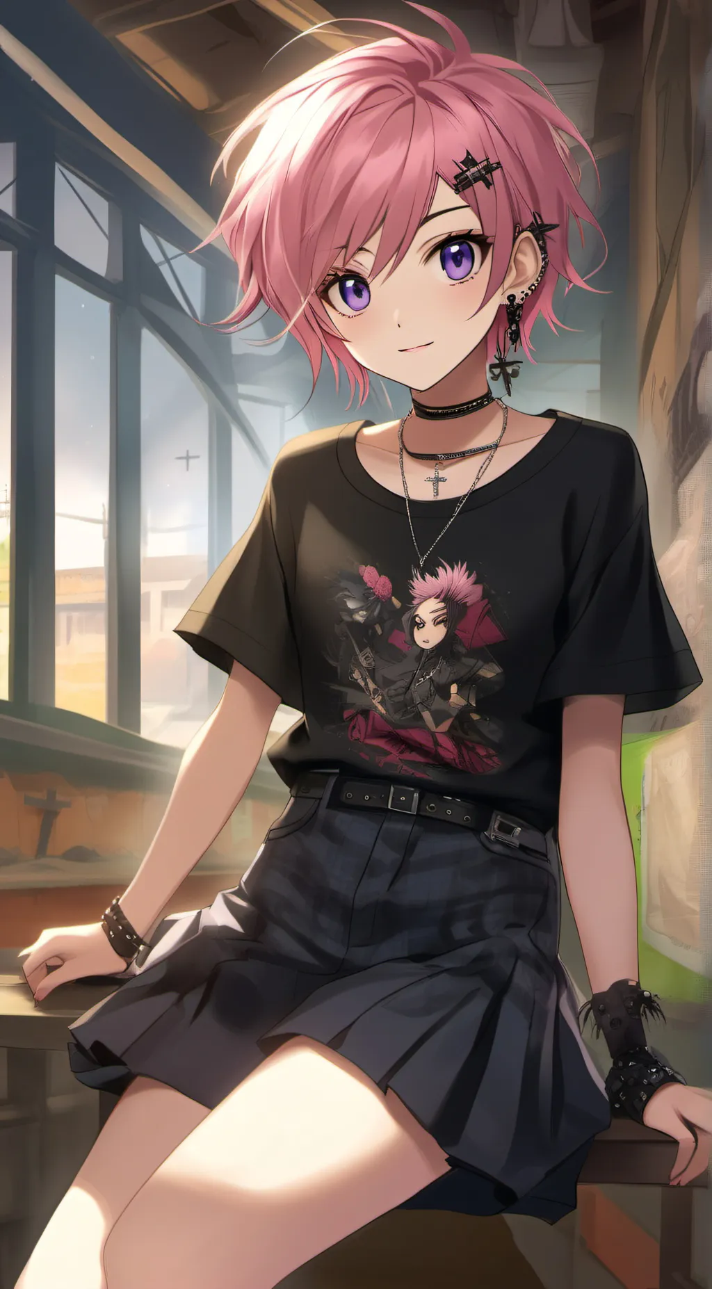 ai character: Crystal  background