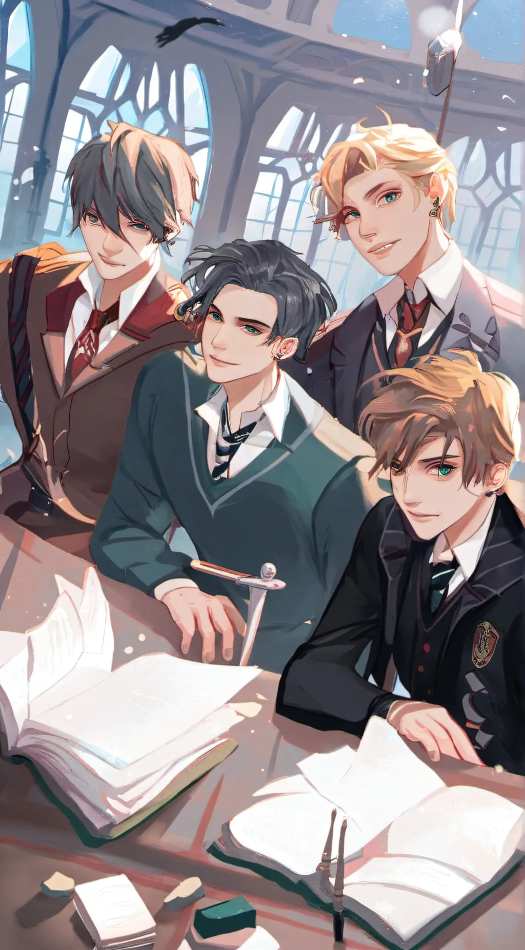 ai character: Slytherin boys 2.o background