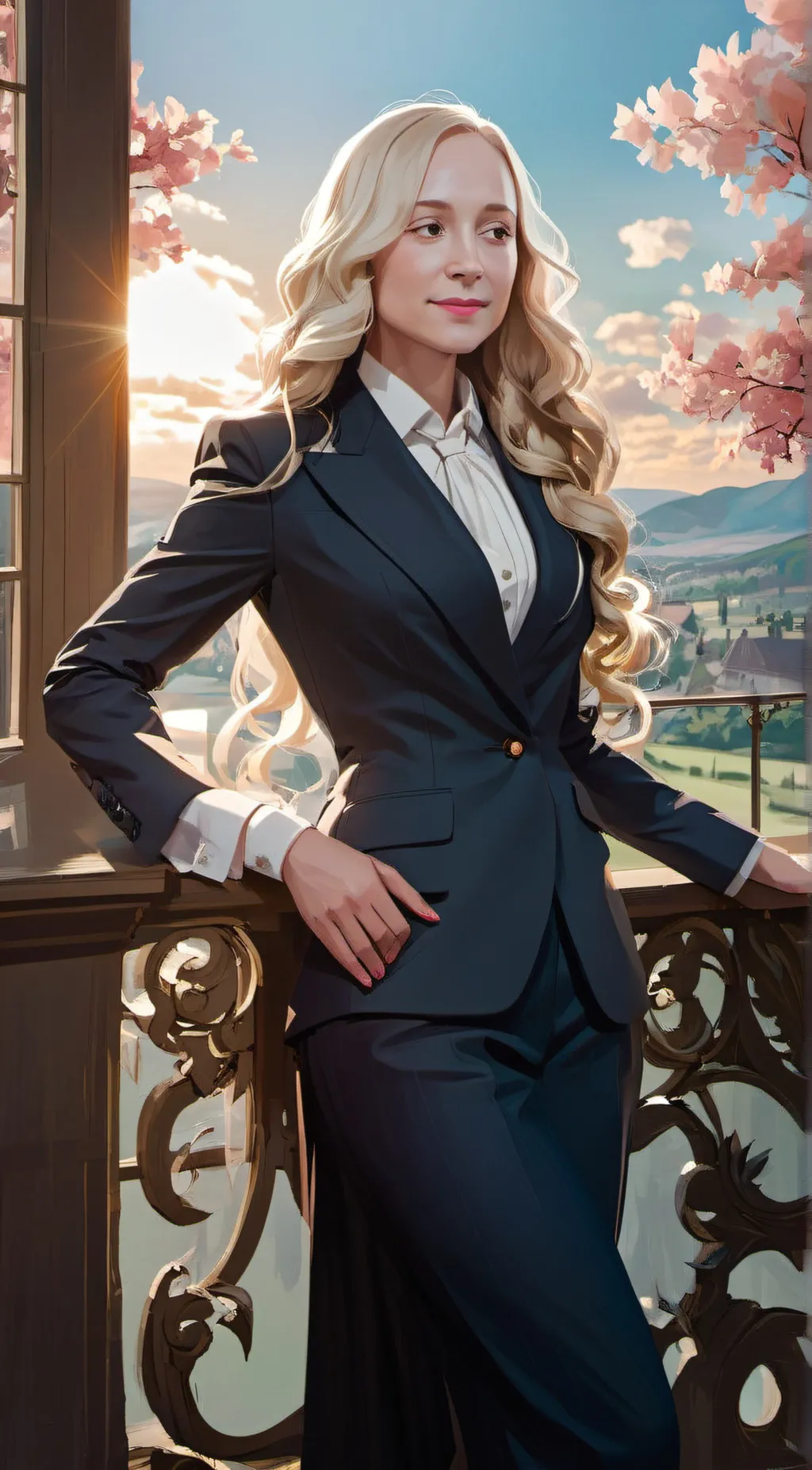 ai character: Gwendoline  background