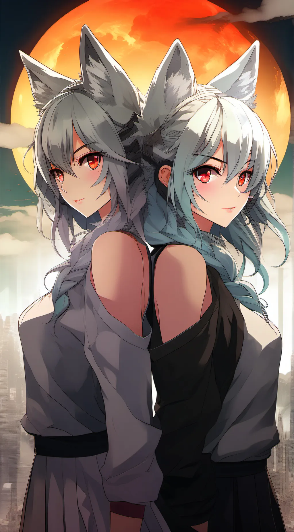 ai character: Ruby and Elisha  background