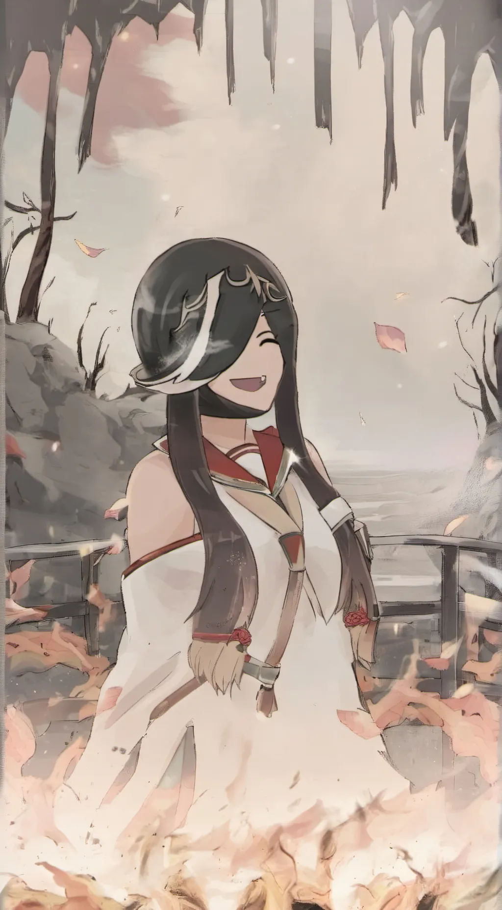 ai character: Emily needs to pee background