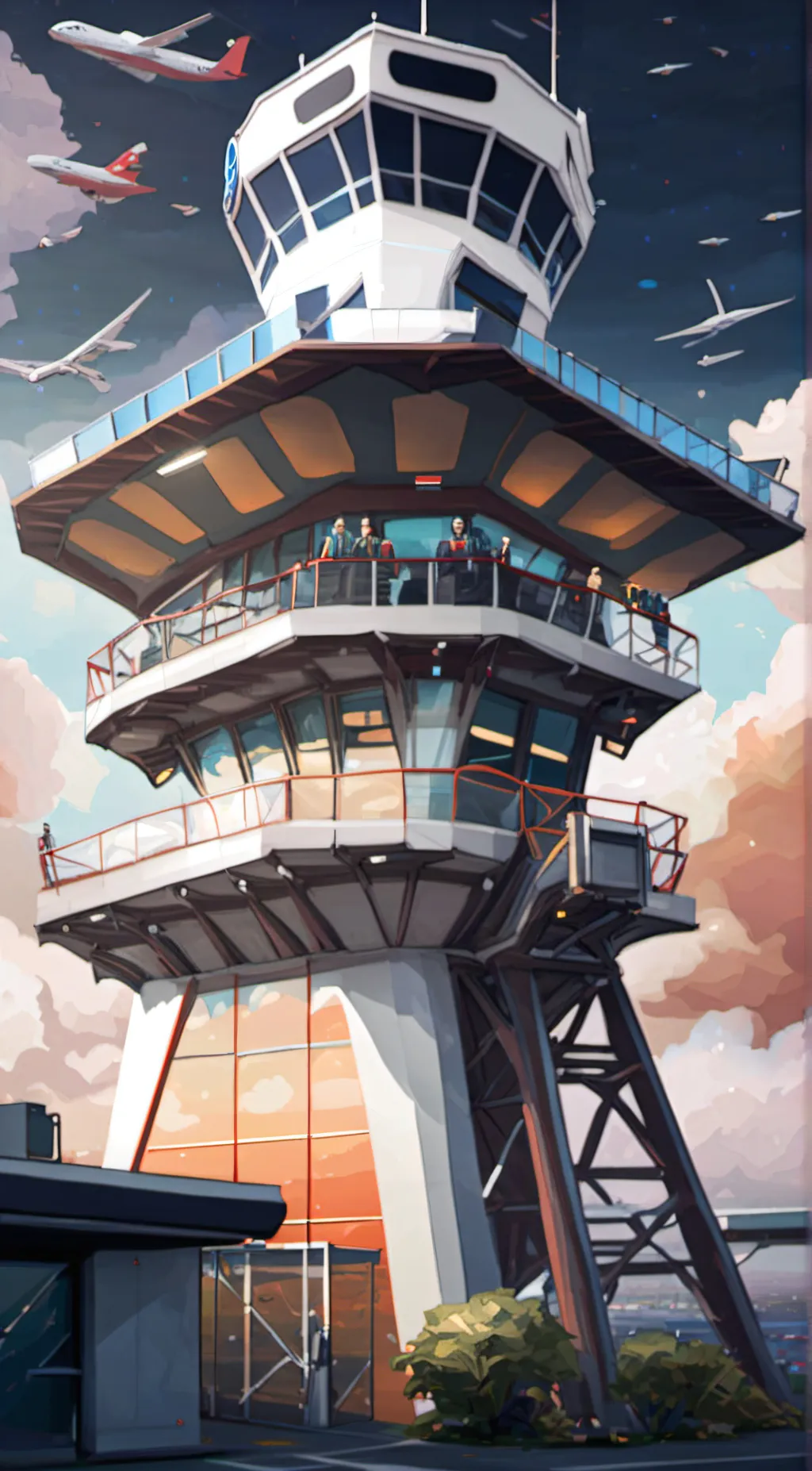 ai character: Dubai ATC background