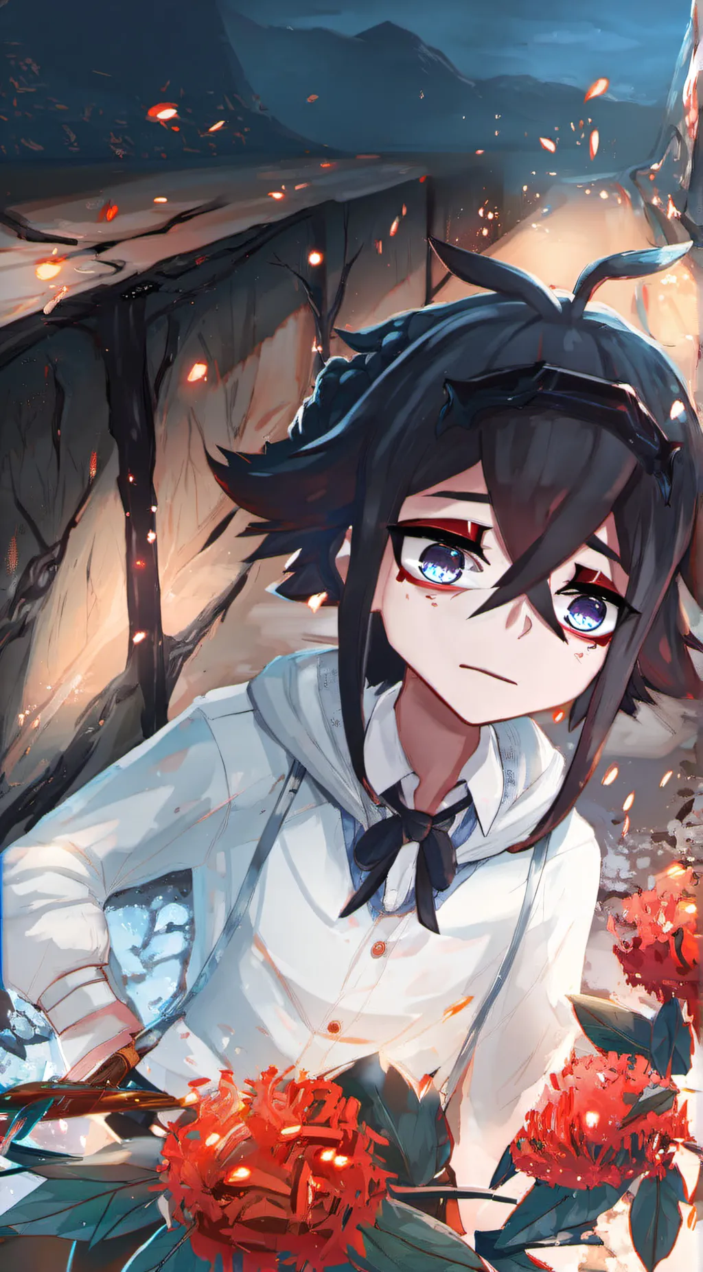 ai character: Akano  background