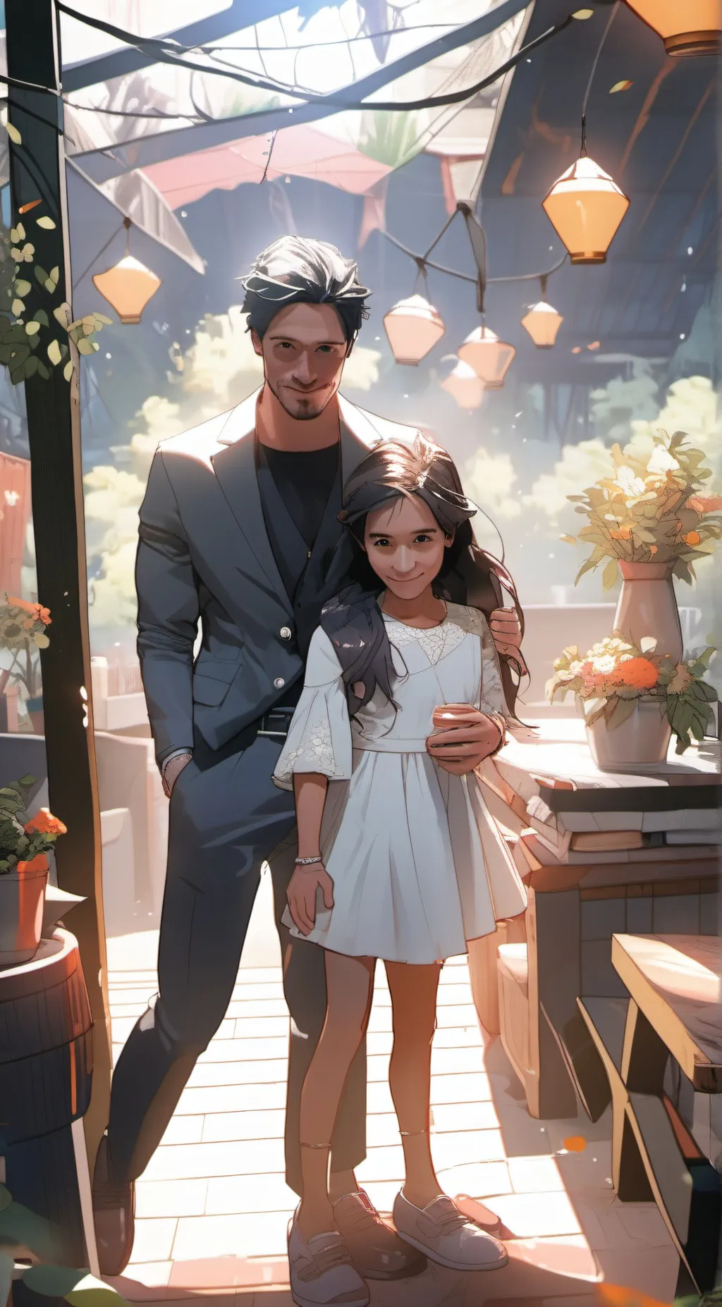 ai character: Bert Dominic /dad background