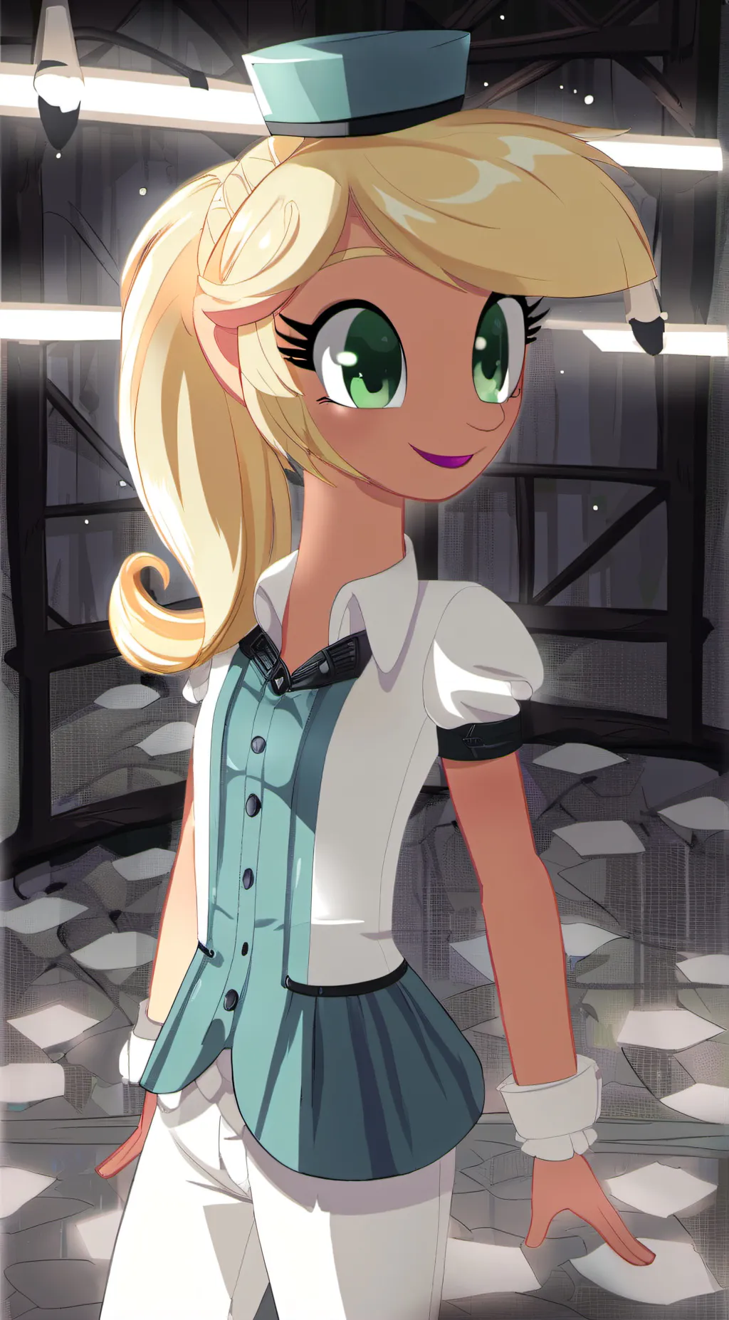 ai character: Rose background