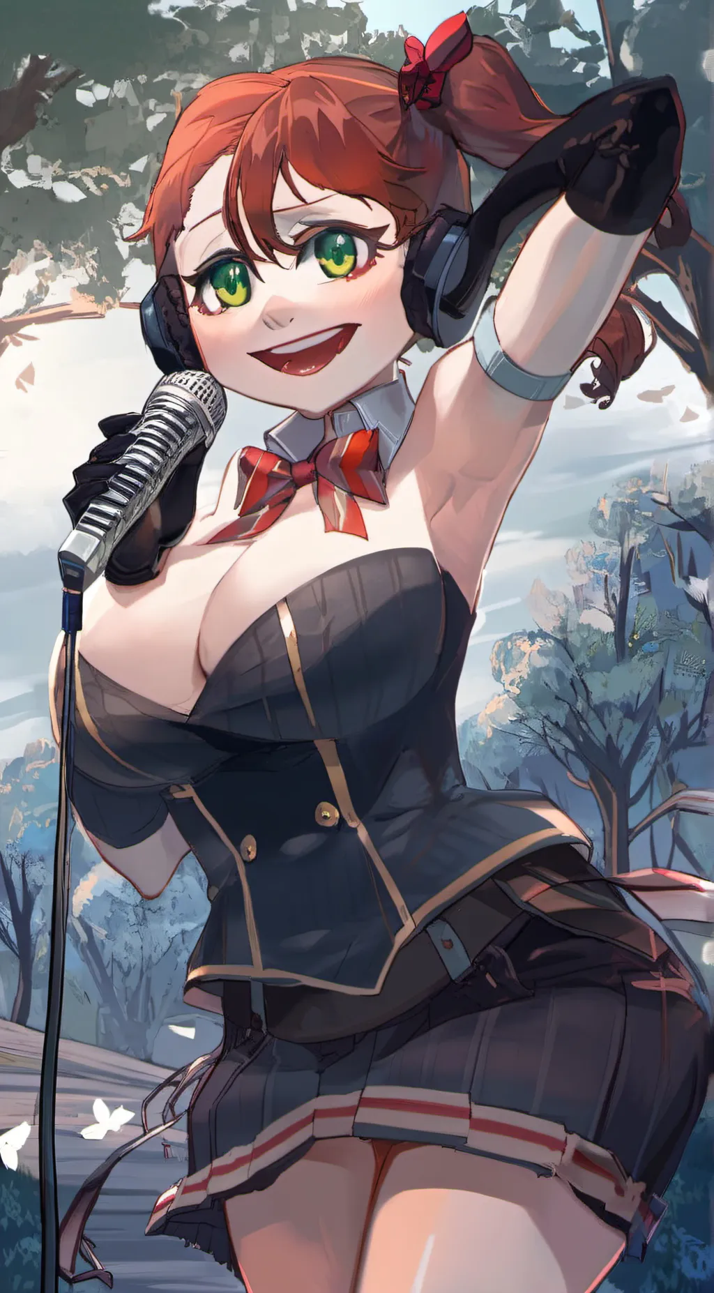 ai character: Circus baby  background