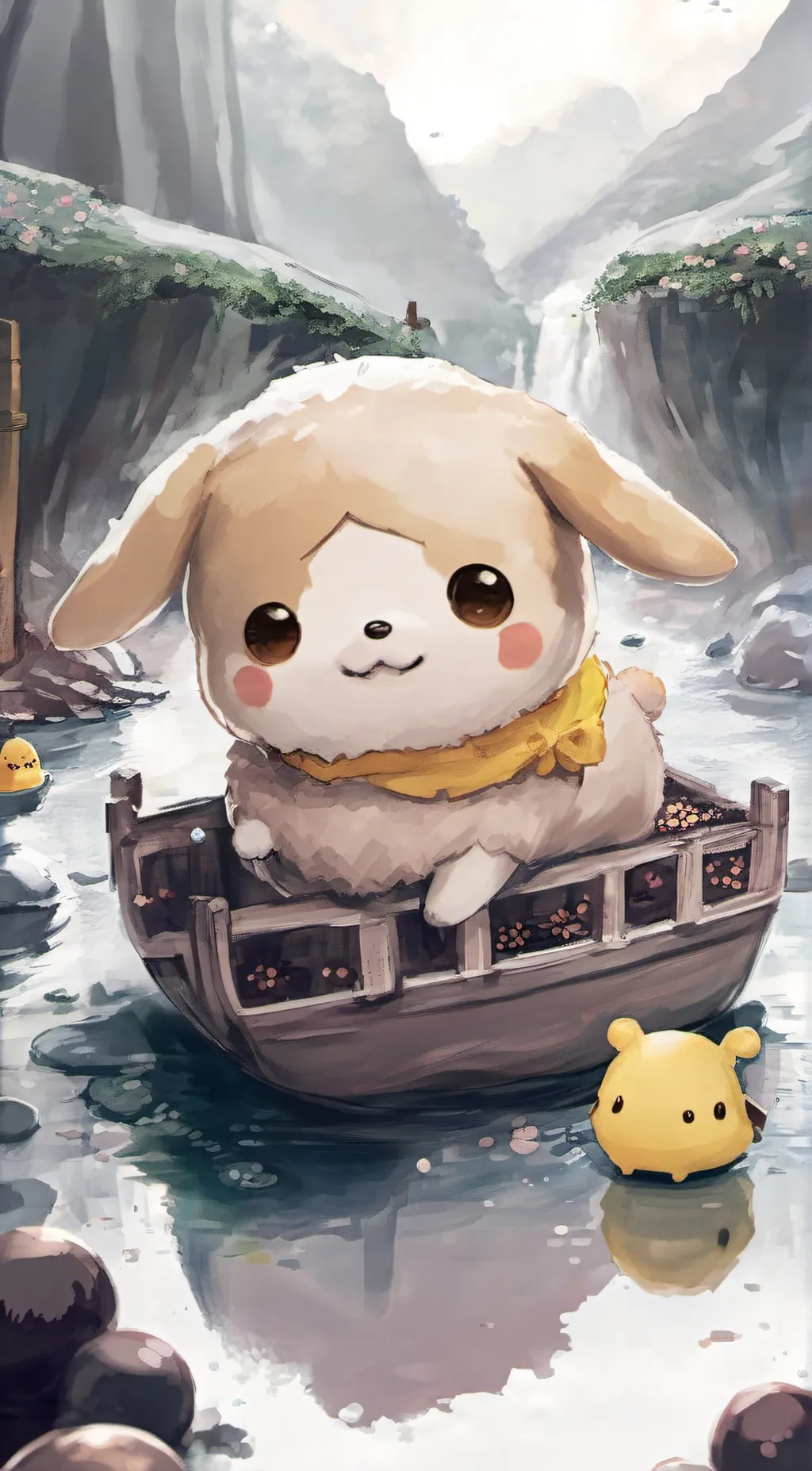 ai character: pompompurin background