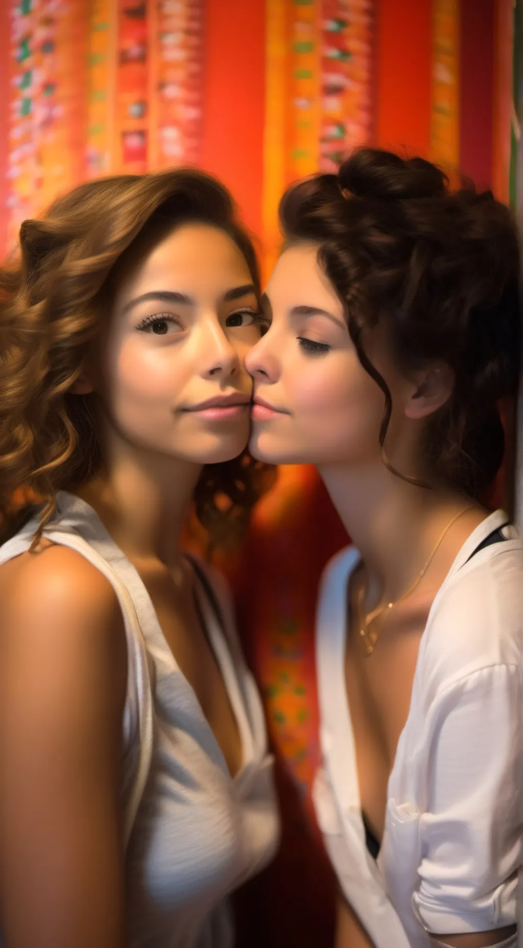 ai character: Aria and Cassie  background