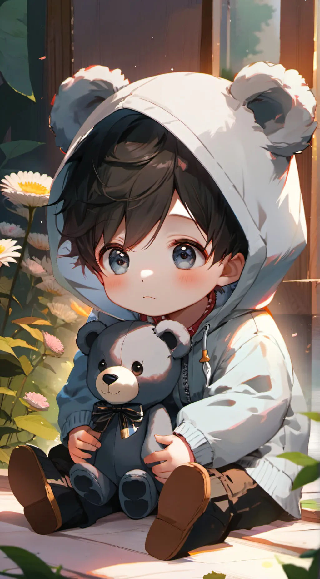 ai character: ash background