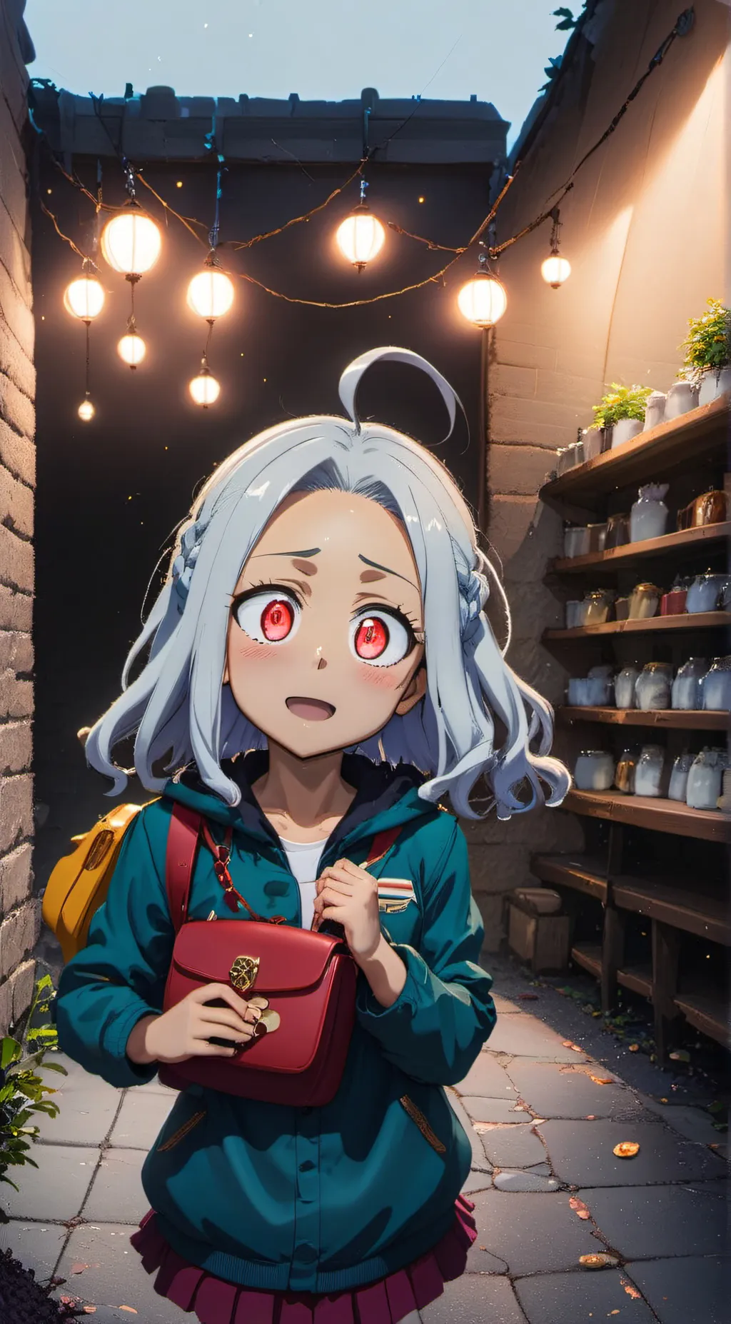 ai character: eri innocent bean background