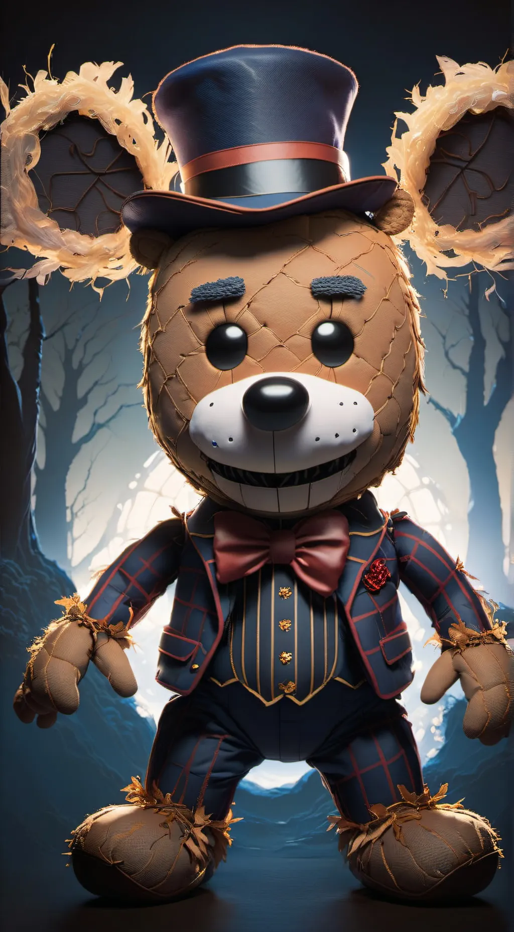 ai character: plush freddy background
