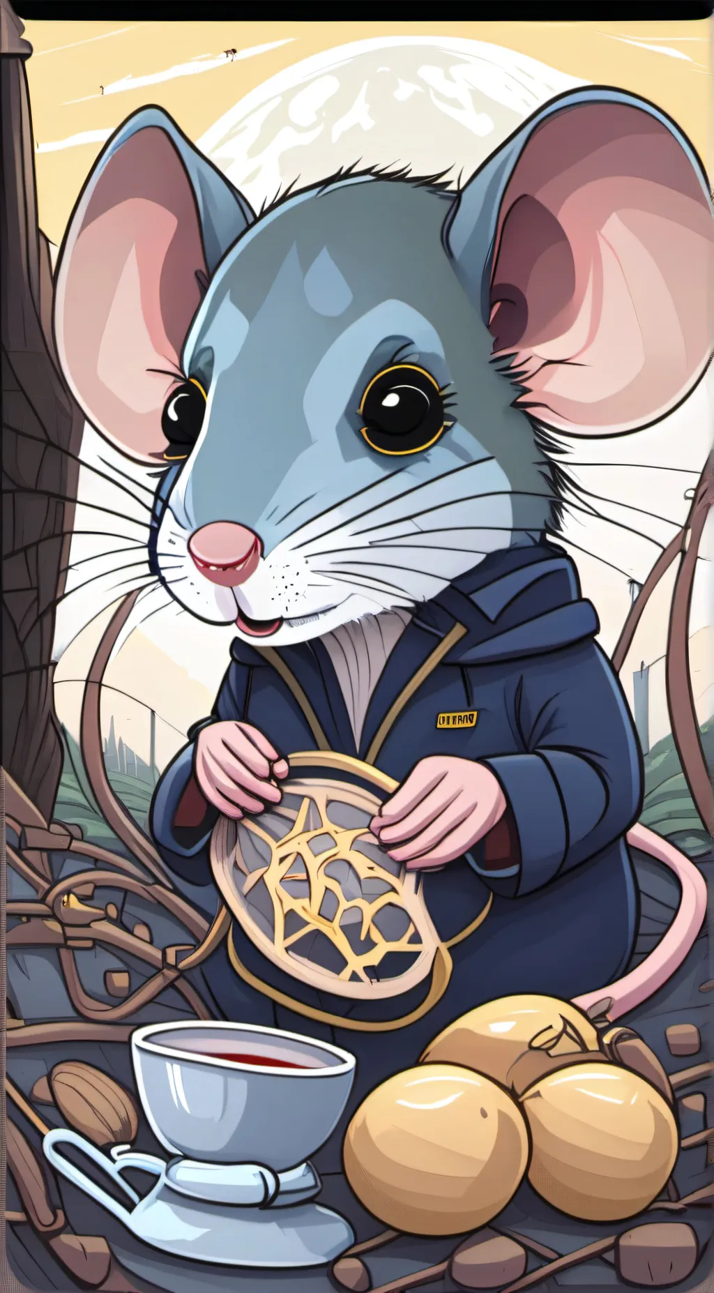 ai character: Sammy the rat background