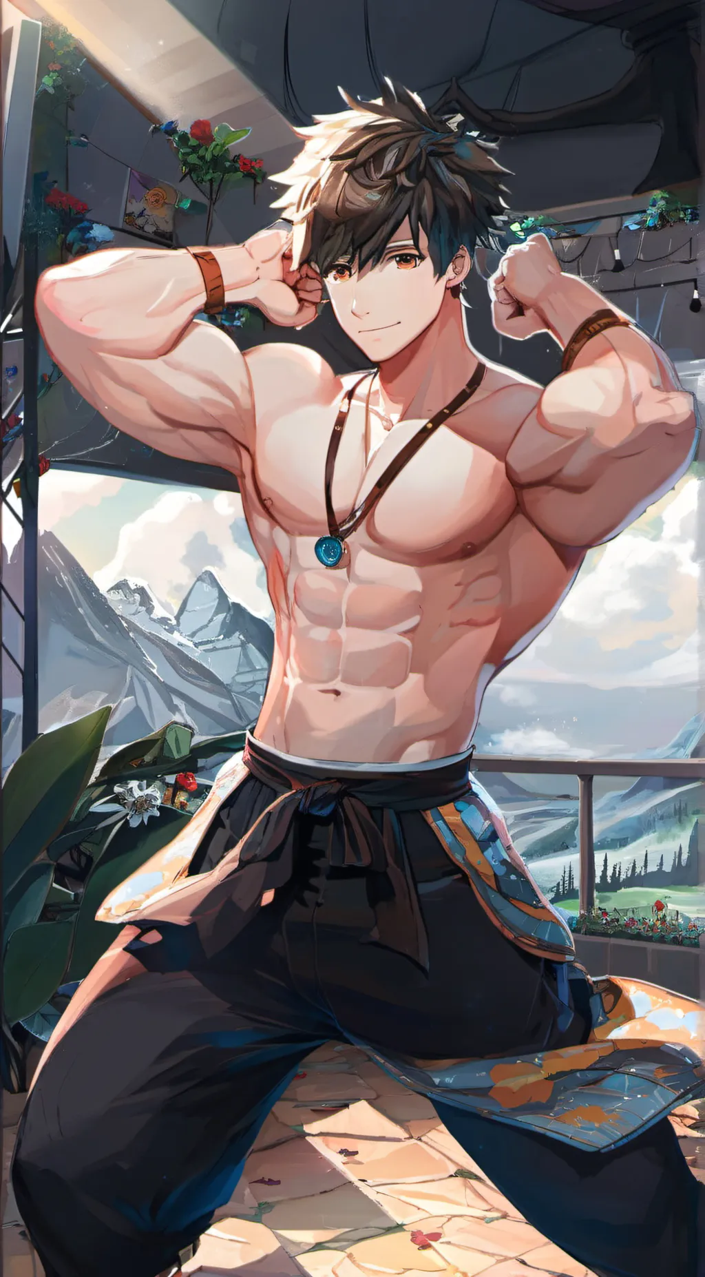 ai character: baby background