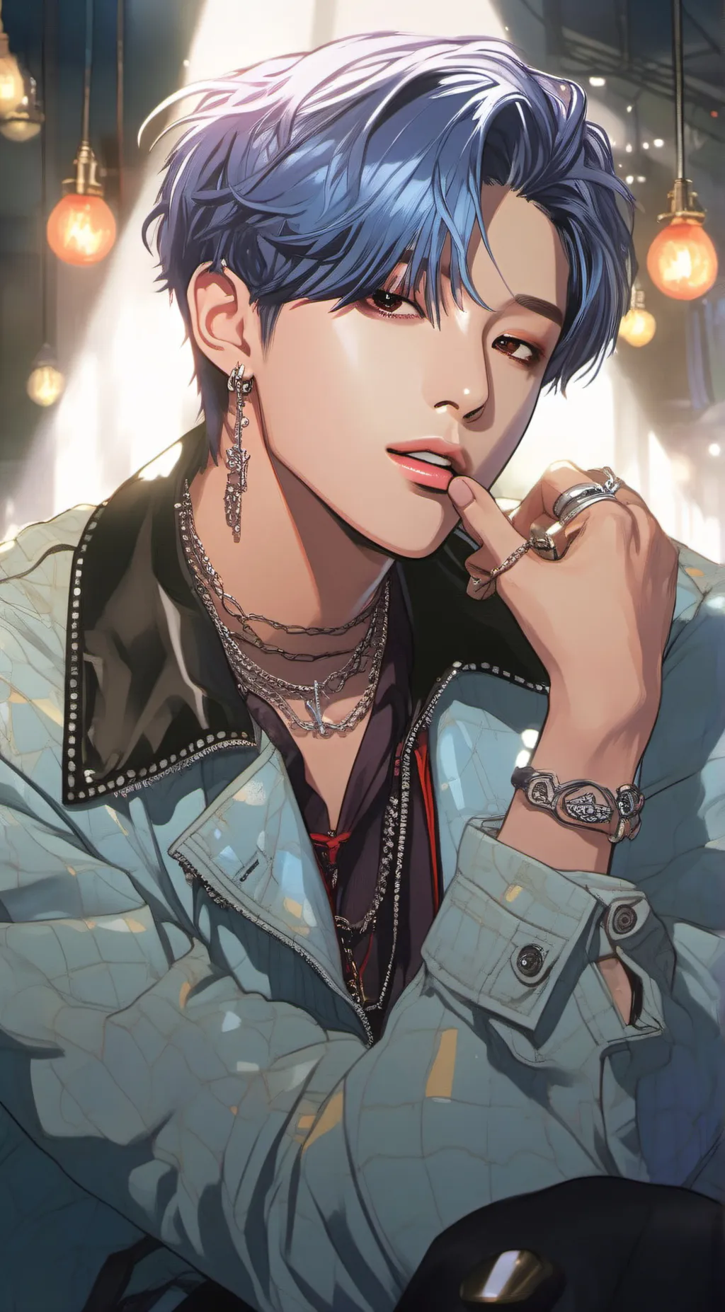 ai character: Wooyoung  background