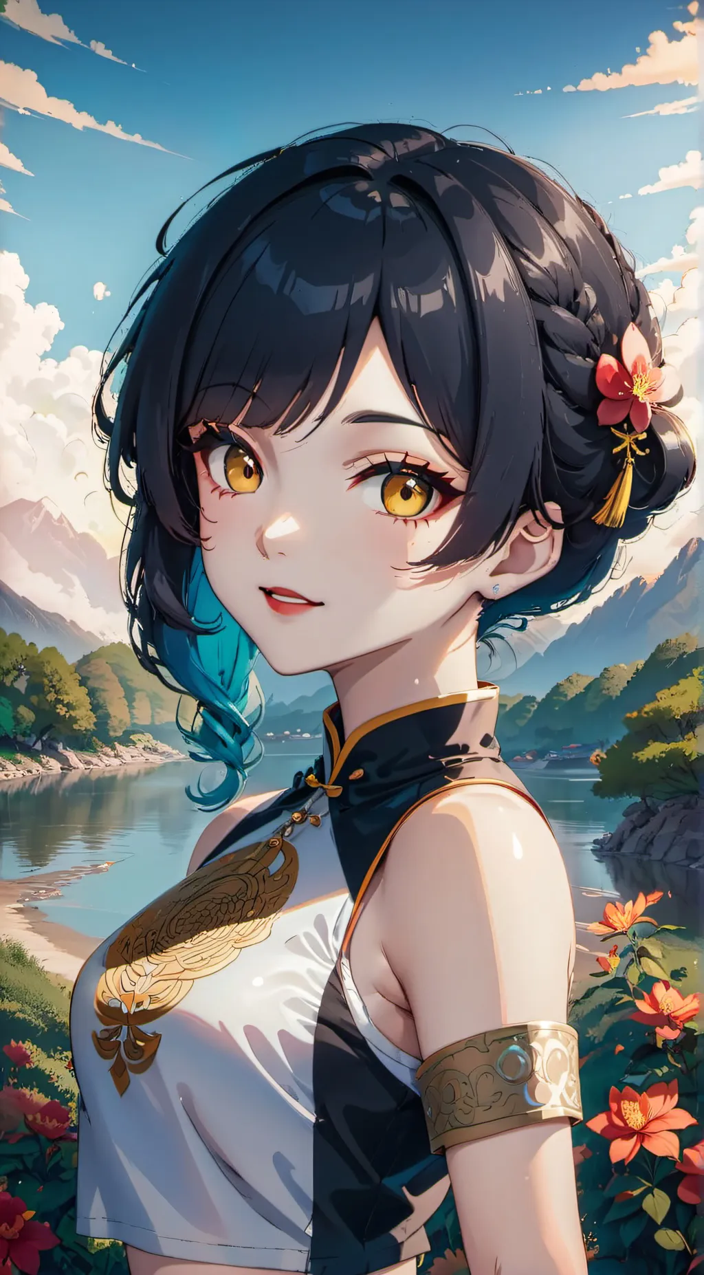 ai character: Line background